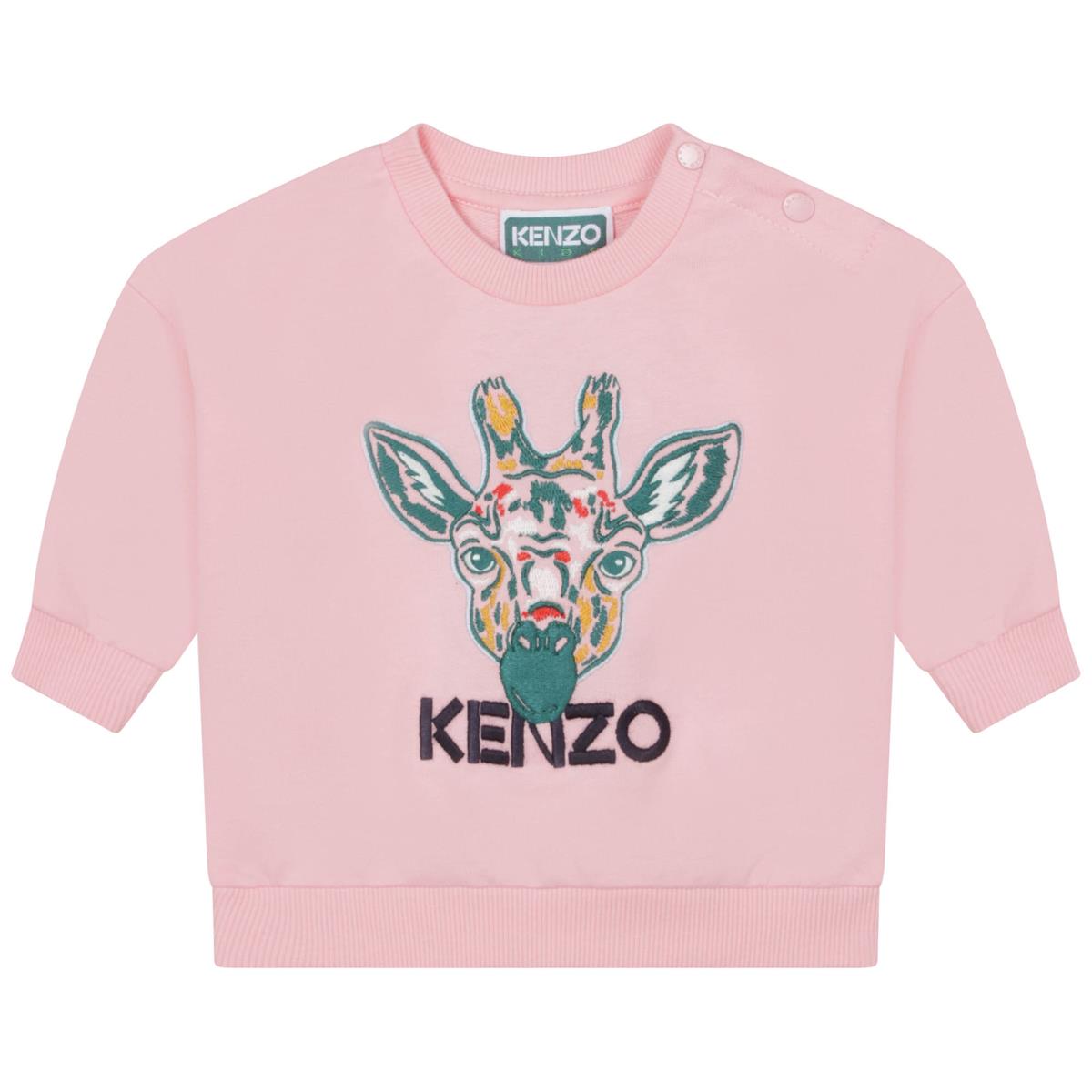 Baby Girls Pink Logo Sweatshirt