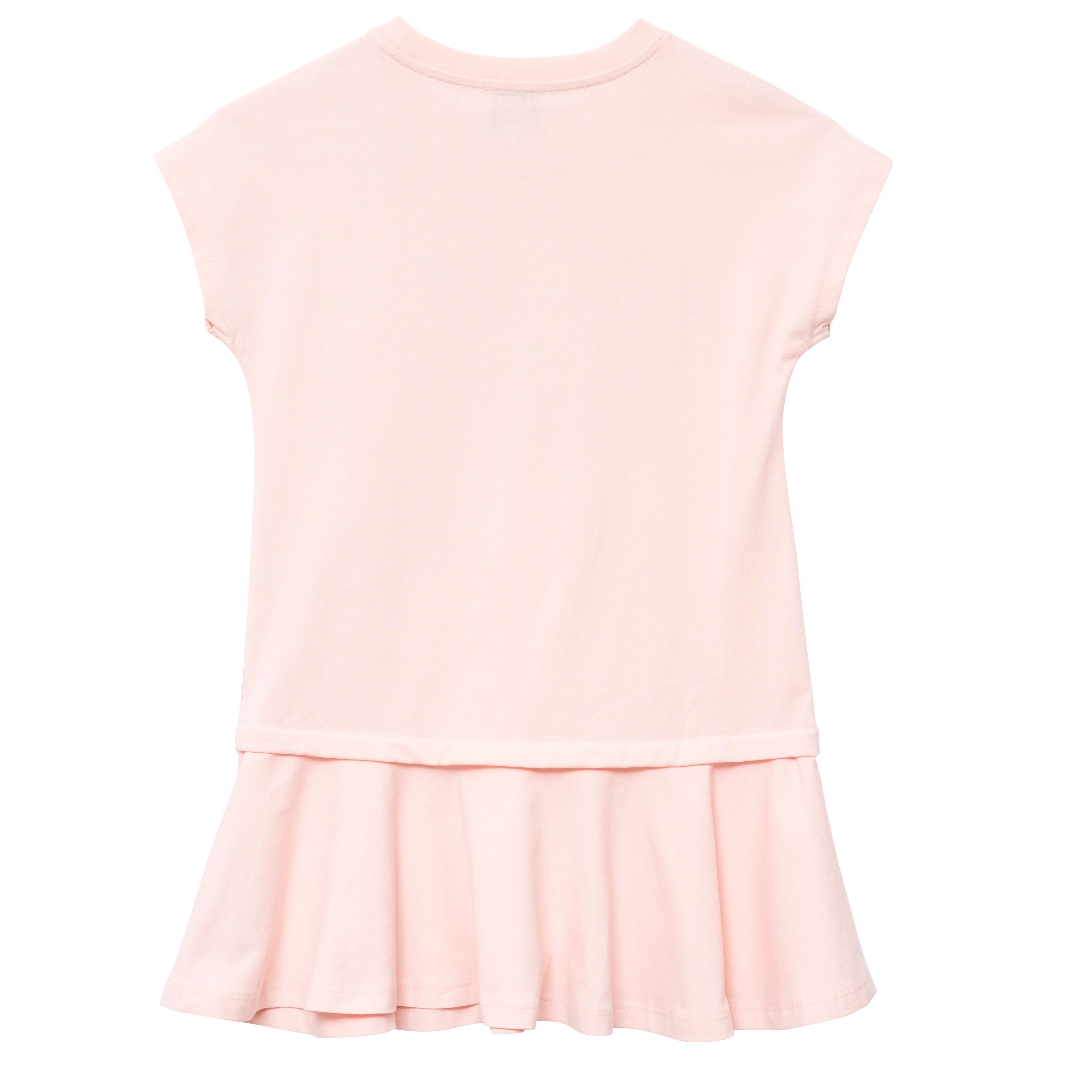 Girls Light Pink Logo Dress