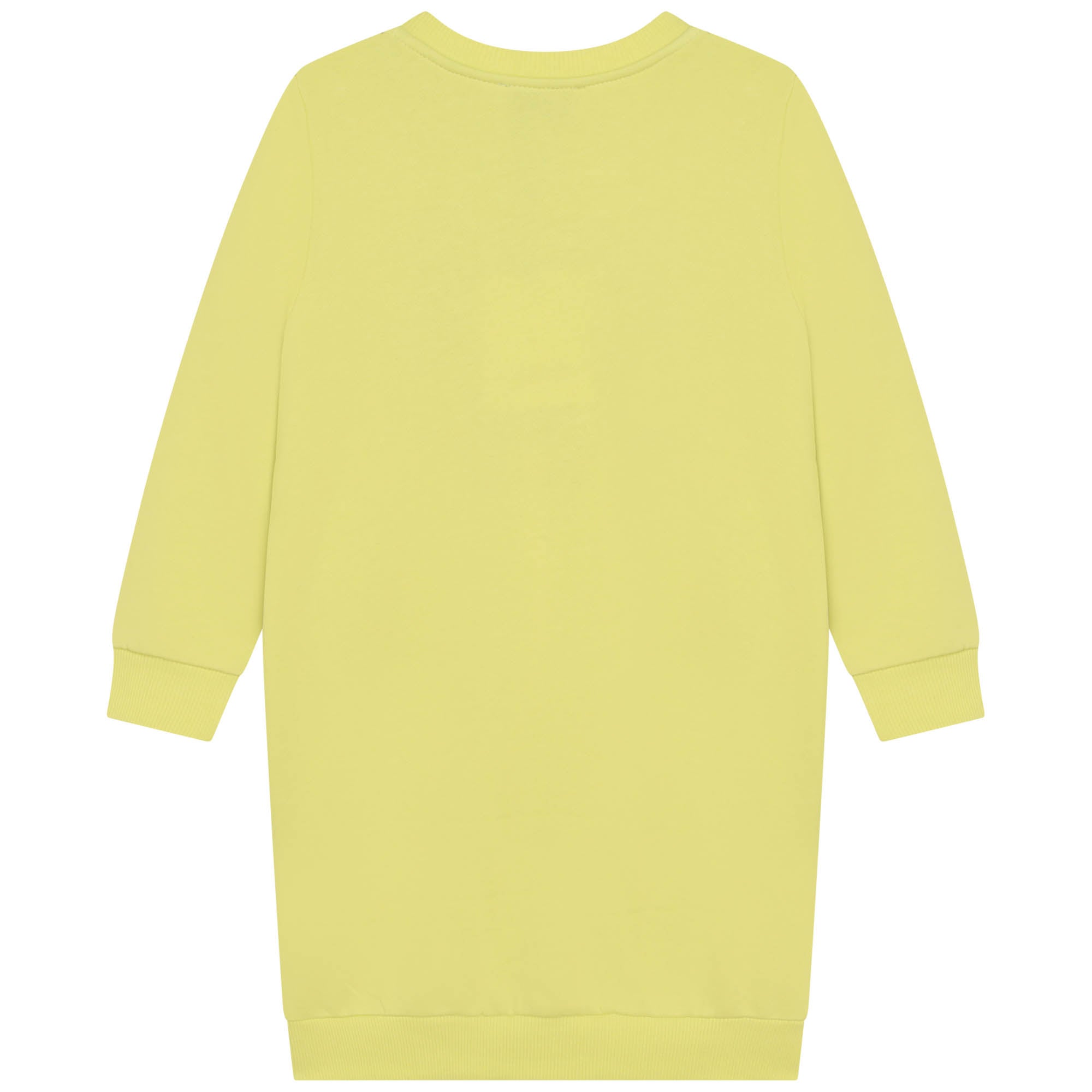 Girls Yellow Tiger Sweatshirt Dress