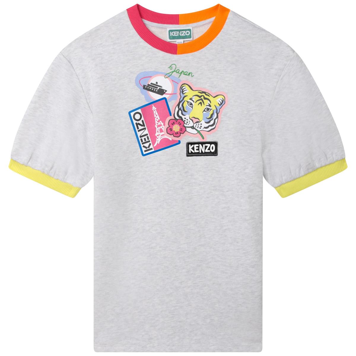 Girls Grey Logo Dress