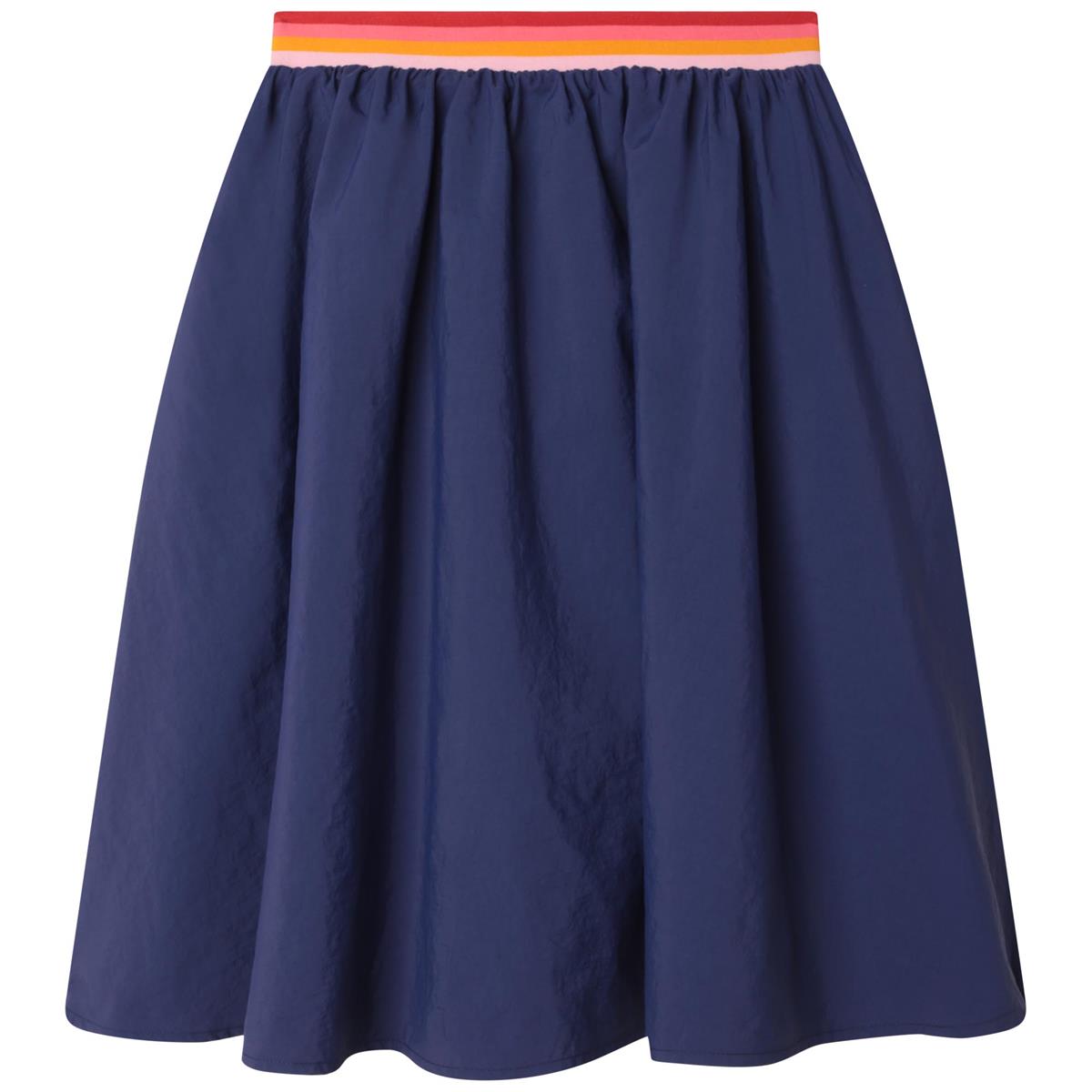 Girls Blue Printed Skirt