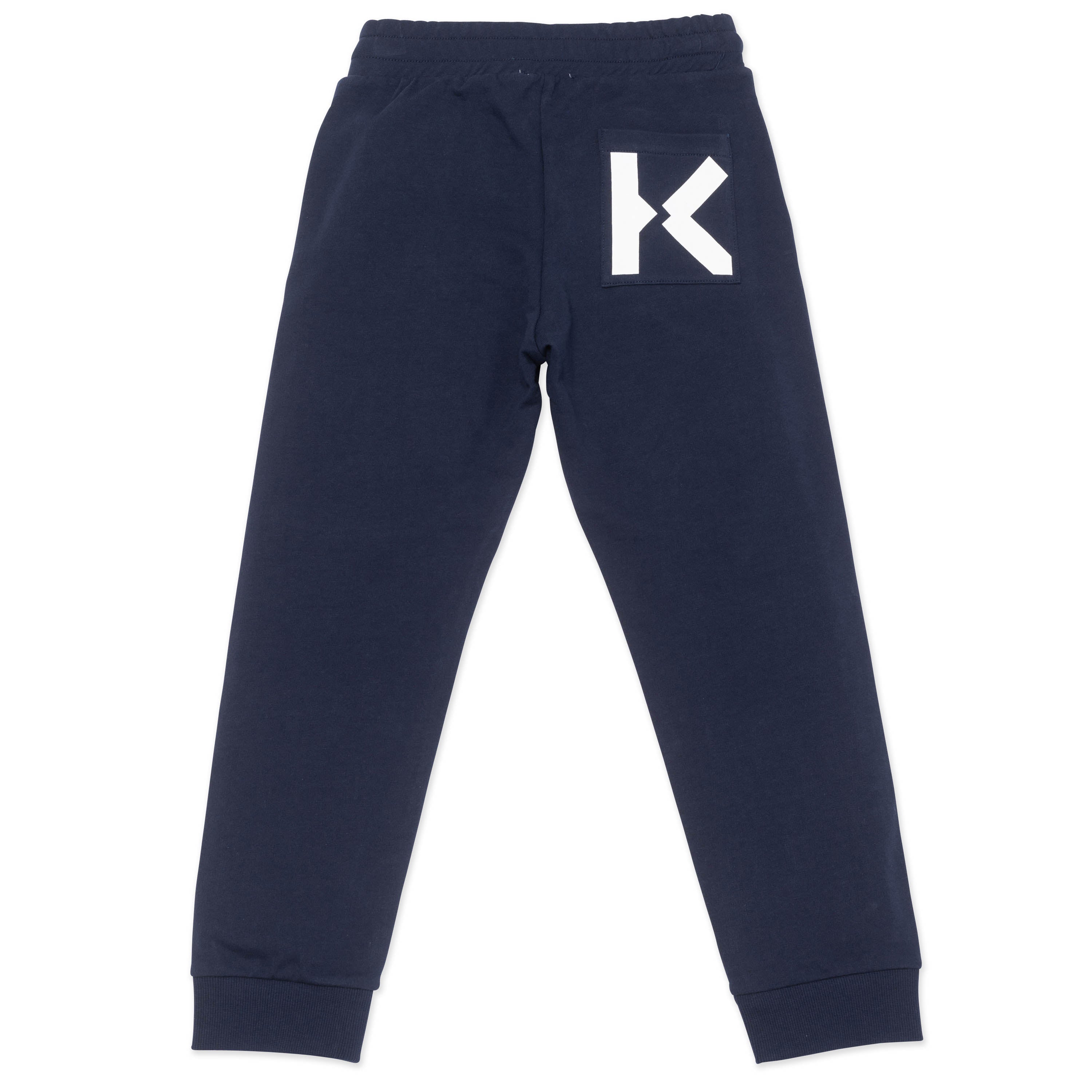 Girls Navy Cotton Trousers