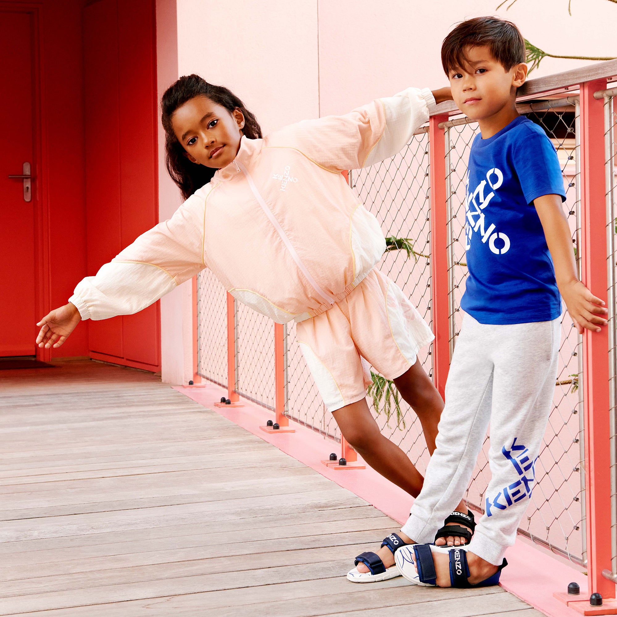 Boys & Girls Pink Logo Shorts