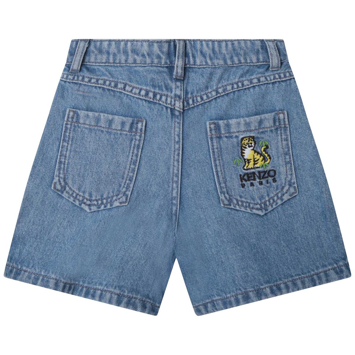 Girls Blue Denim Shorts
