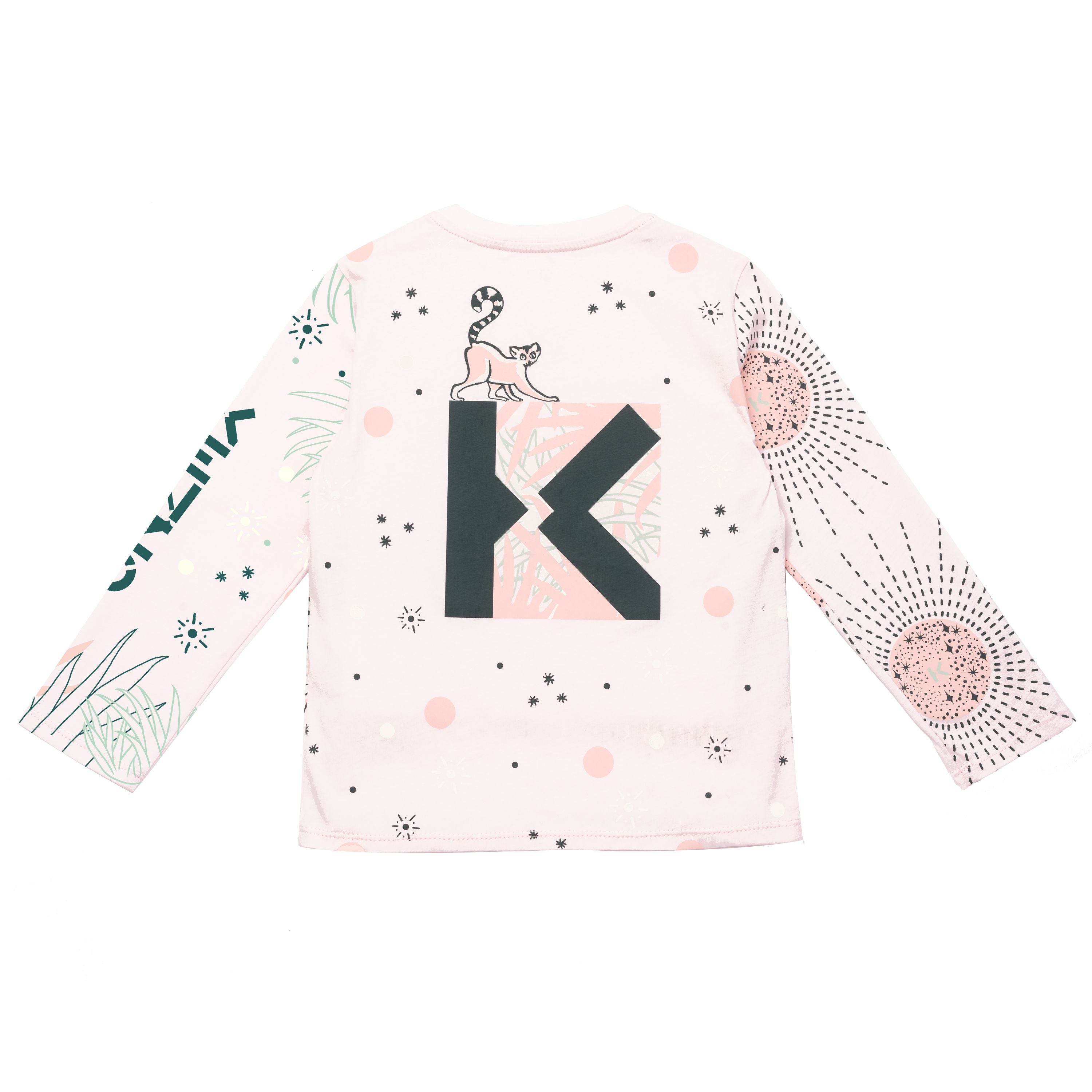 Girls Pale Pink Logo Cotton T-Shirt