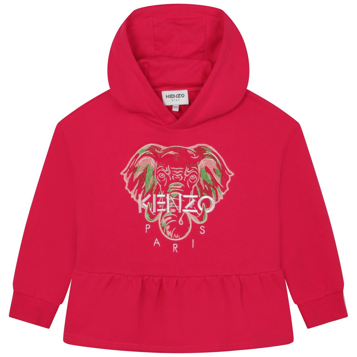 Girls Fuchsia Hooded Sweatshirt