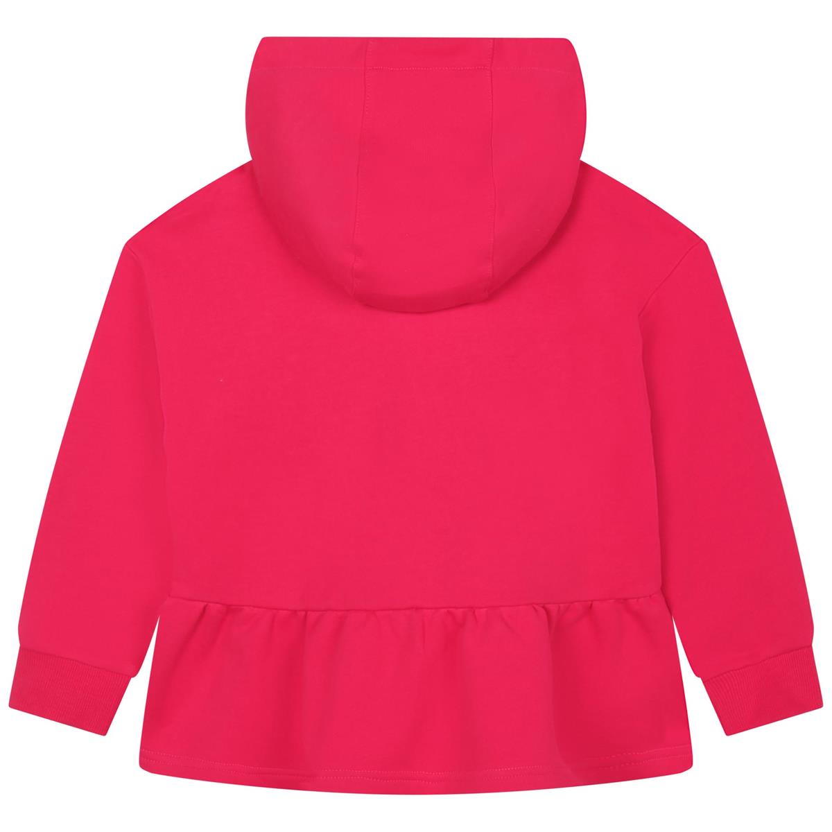 Girls Fuchsia Hooded Sweatshirt