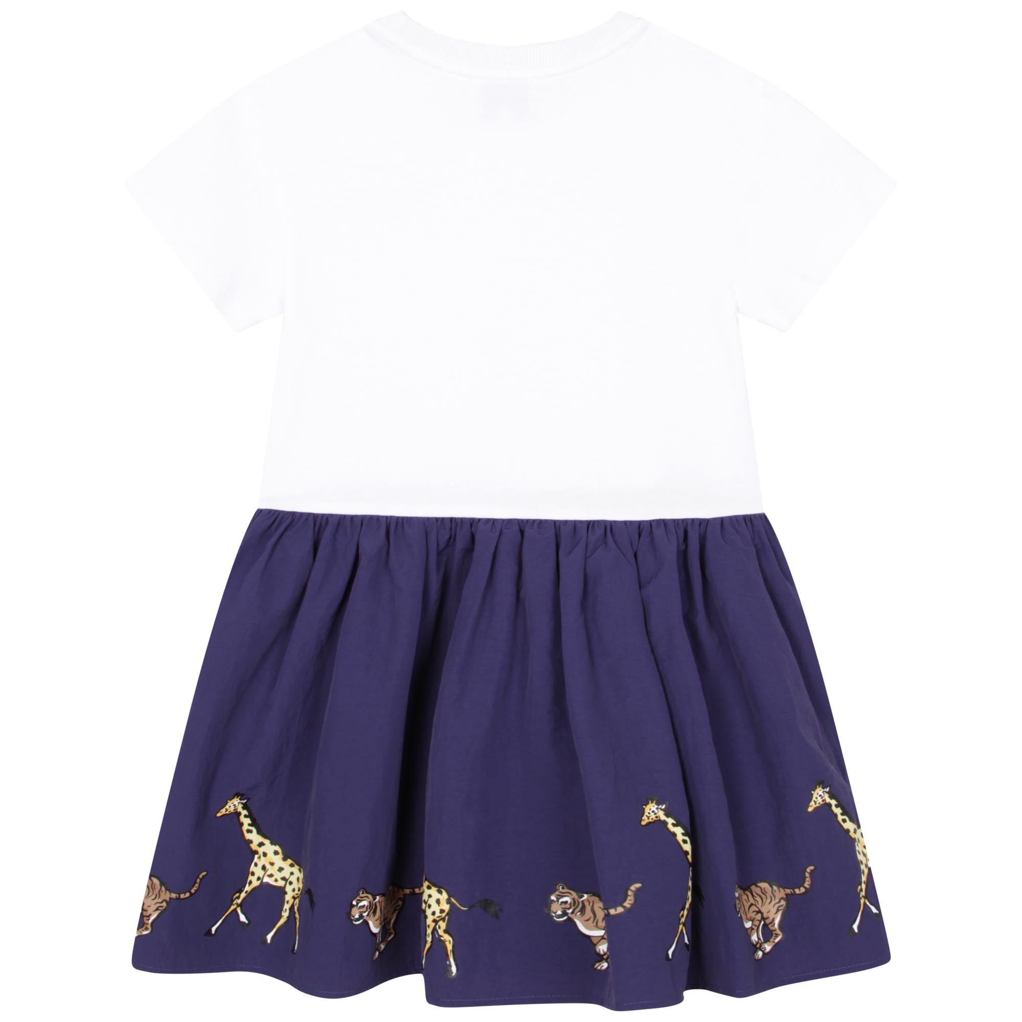 Girls Blue Dress & Sweatshirt Set