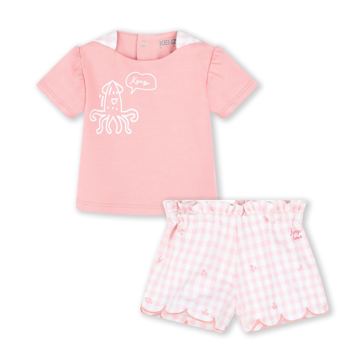 Baby Girls Pink Cotton Set