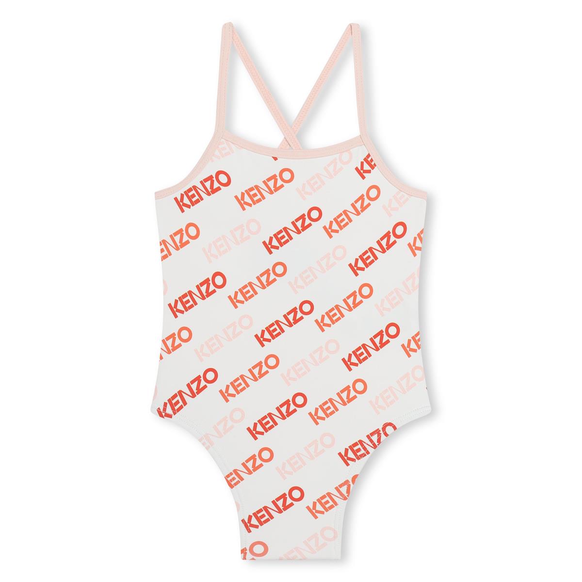 Baby Girls White Logo Swimsuit