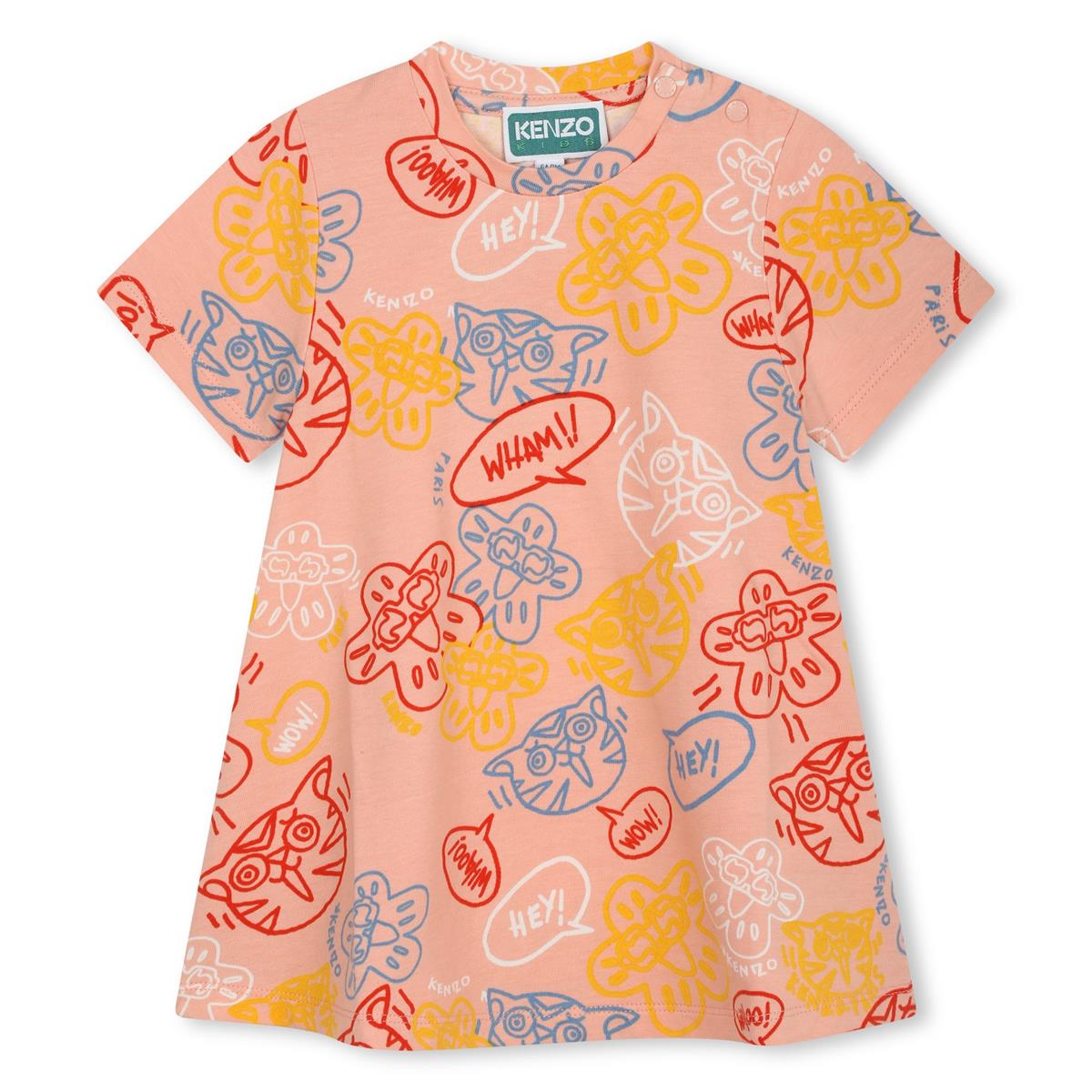 Baby Girls Orange Cotton Dress