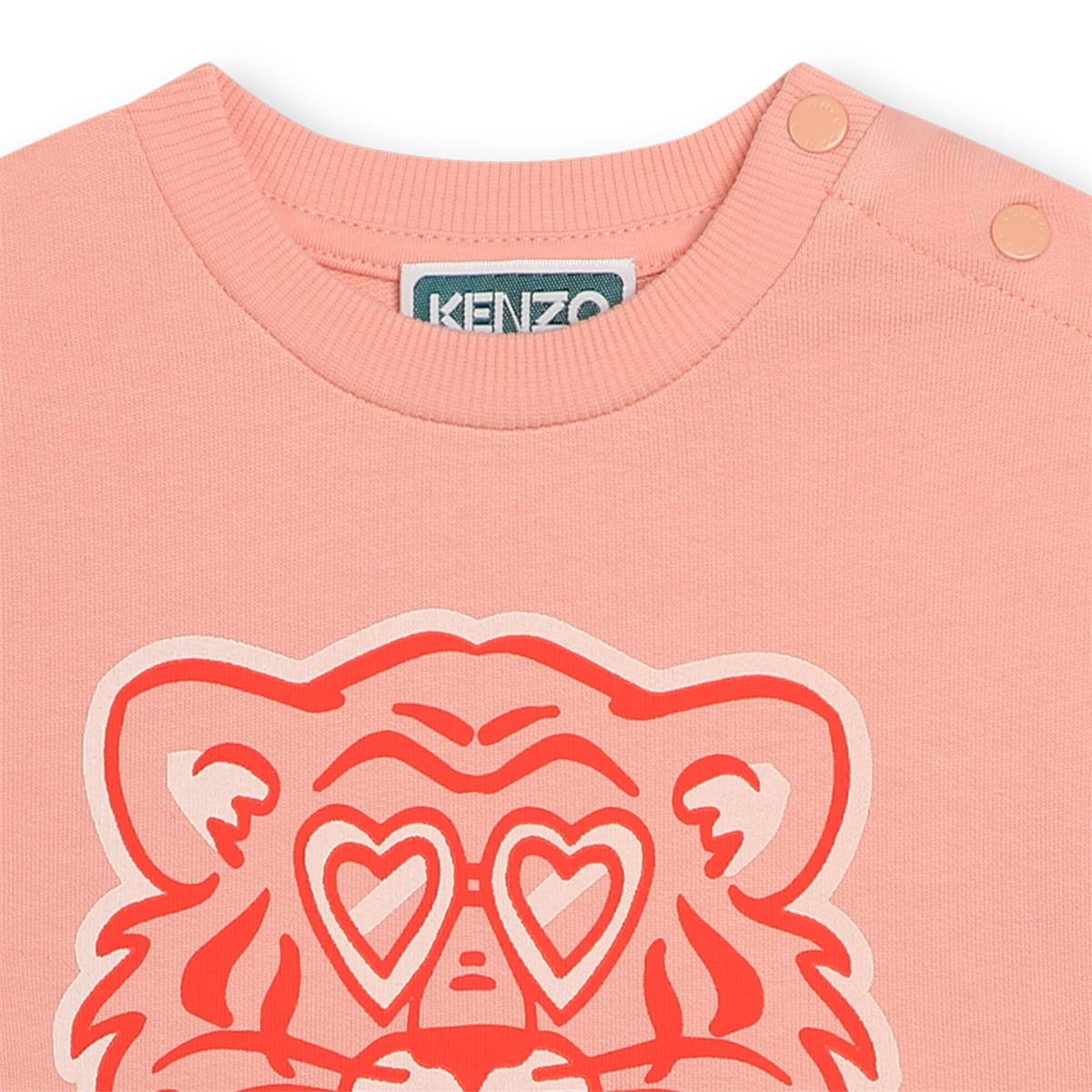 Baby Girls Pink Cotton Sweatshirt