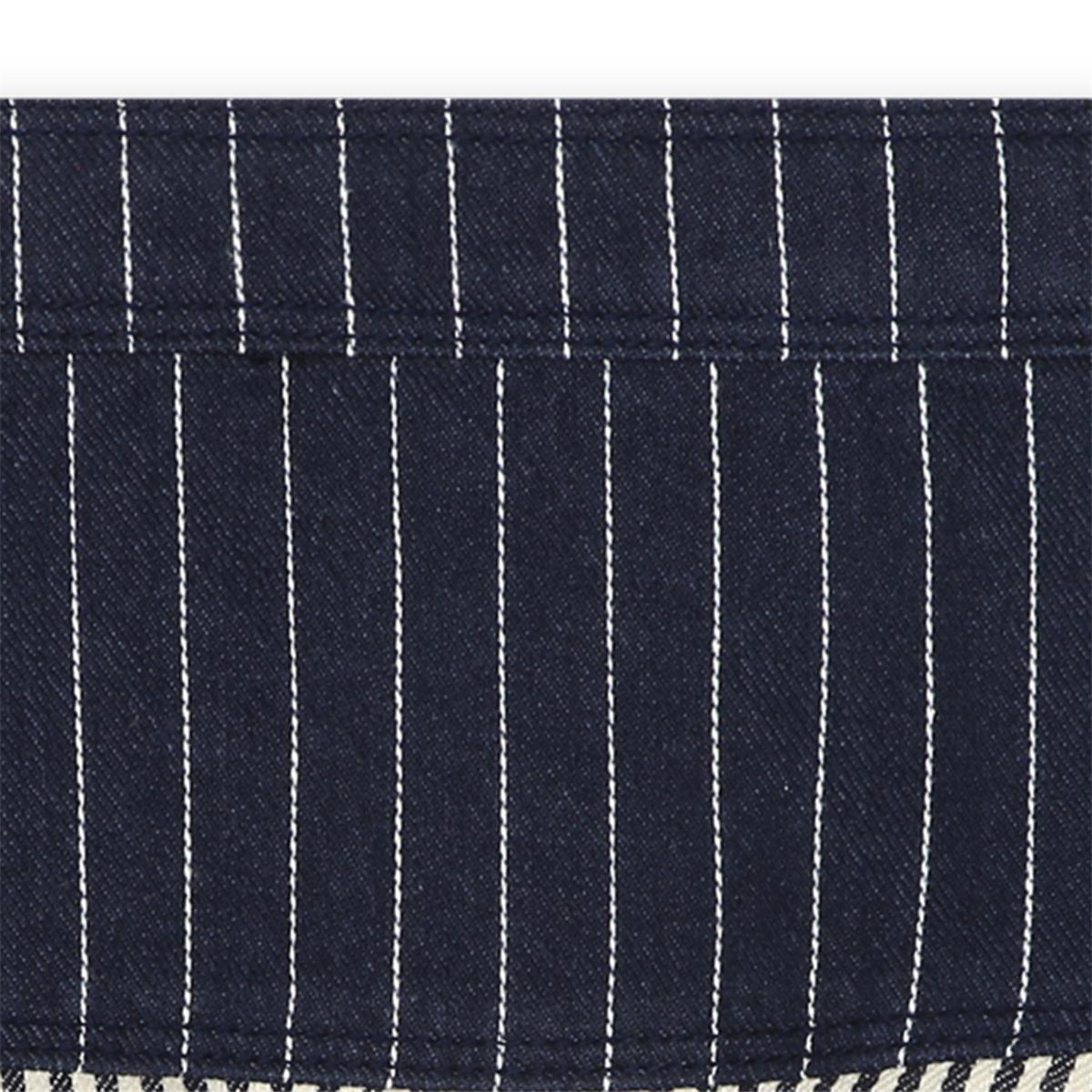 Girls Blue Stripes Skirt