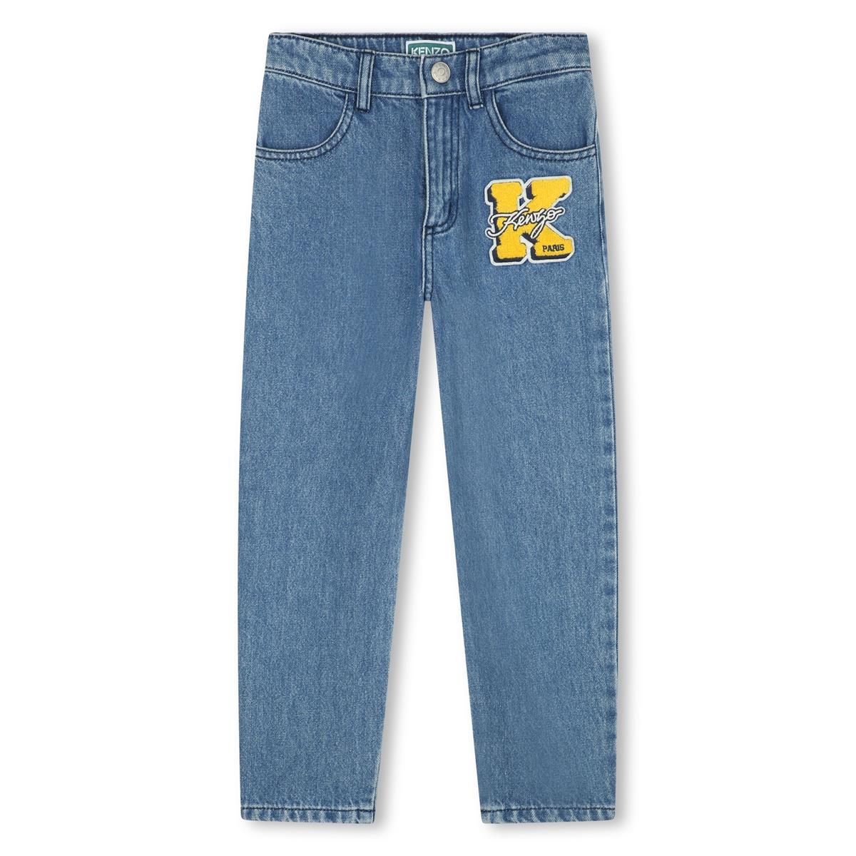 Girls Blue Denim Trousers