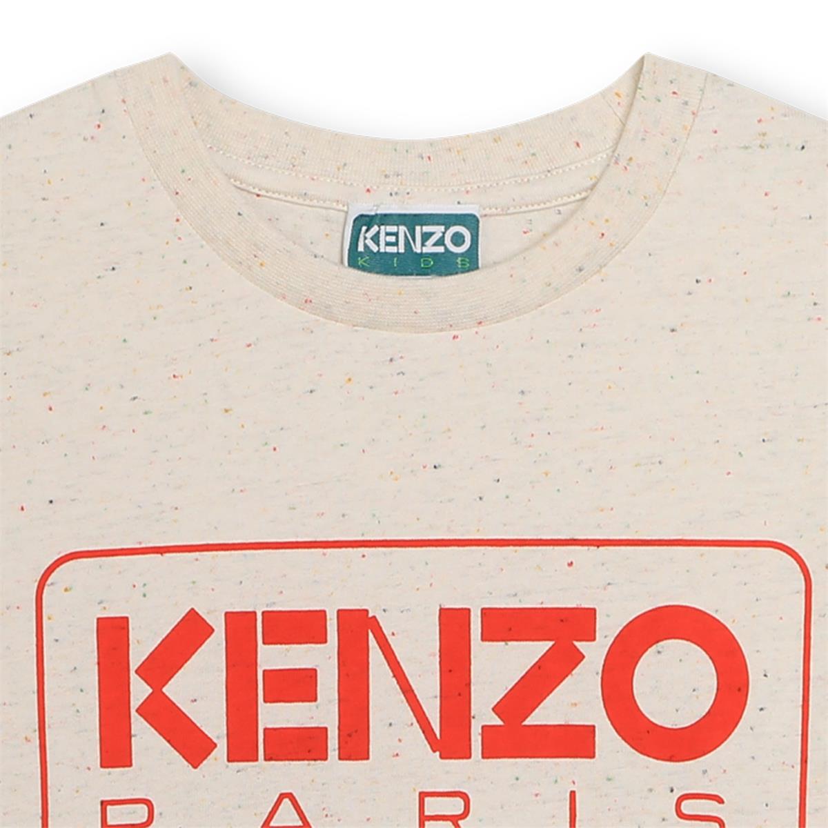 Girls Beige Cotton T-Shirt
