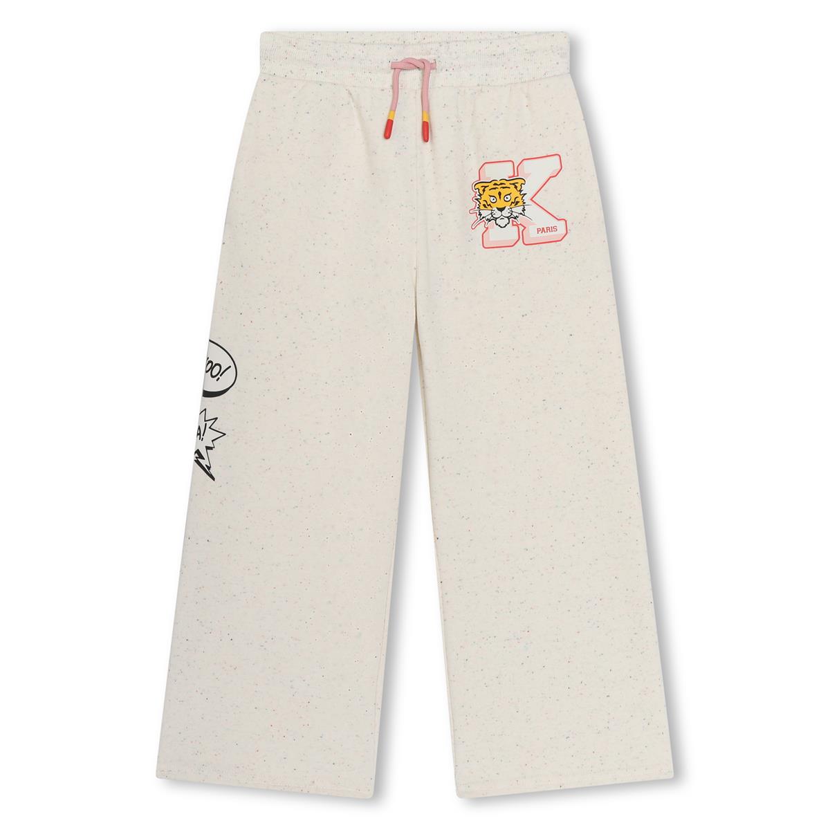 Girls Beige Cotton Trousers