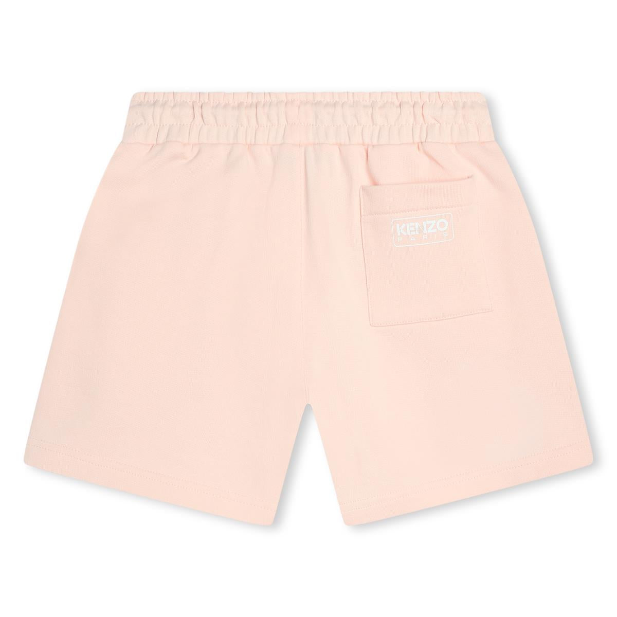 Girls Pink Cotton Shorts