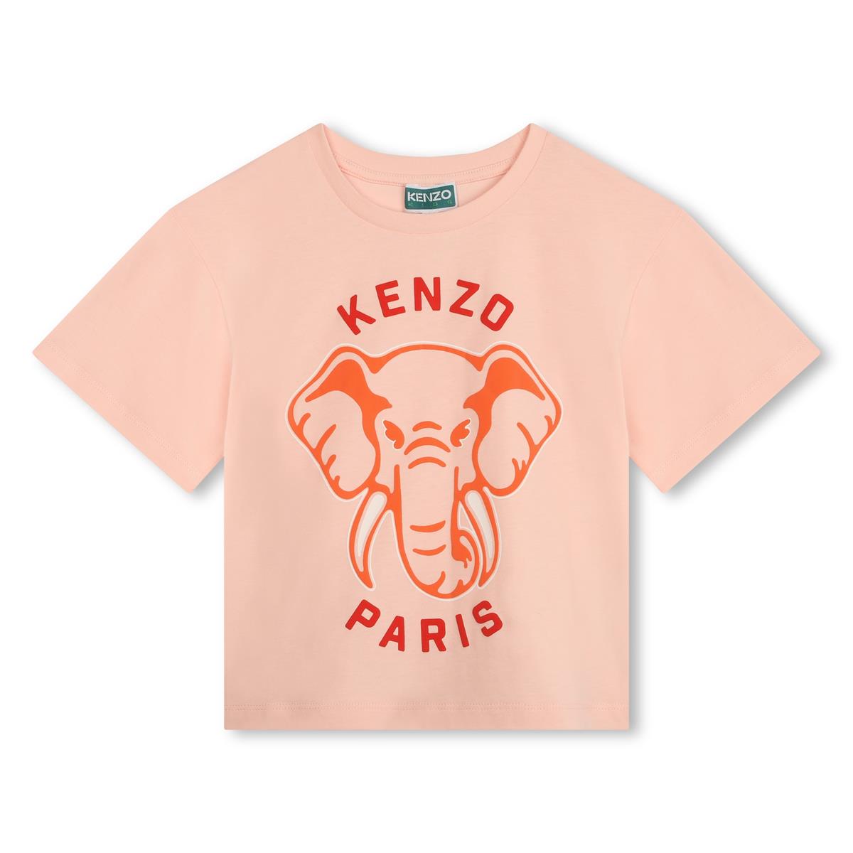 Girls Pink Cotton T-Shirt