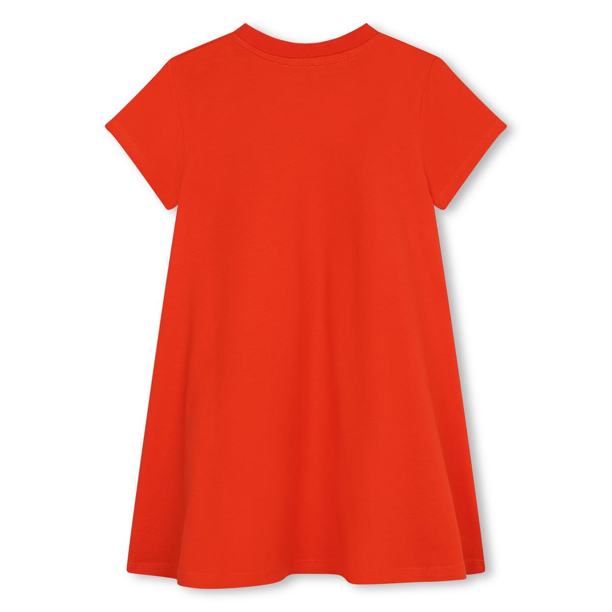Girls Red Cotton Dress