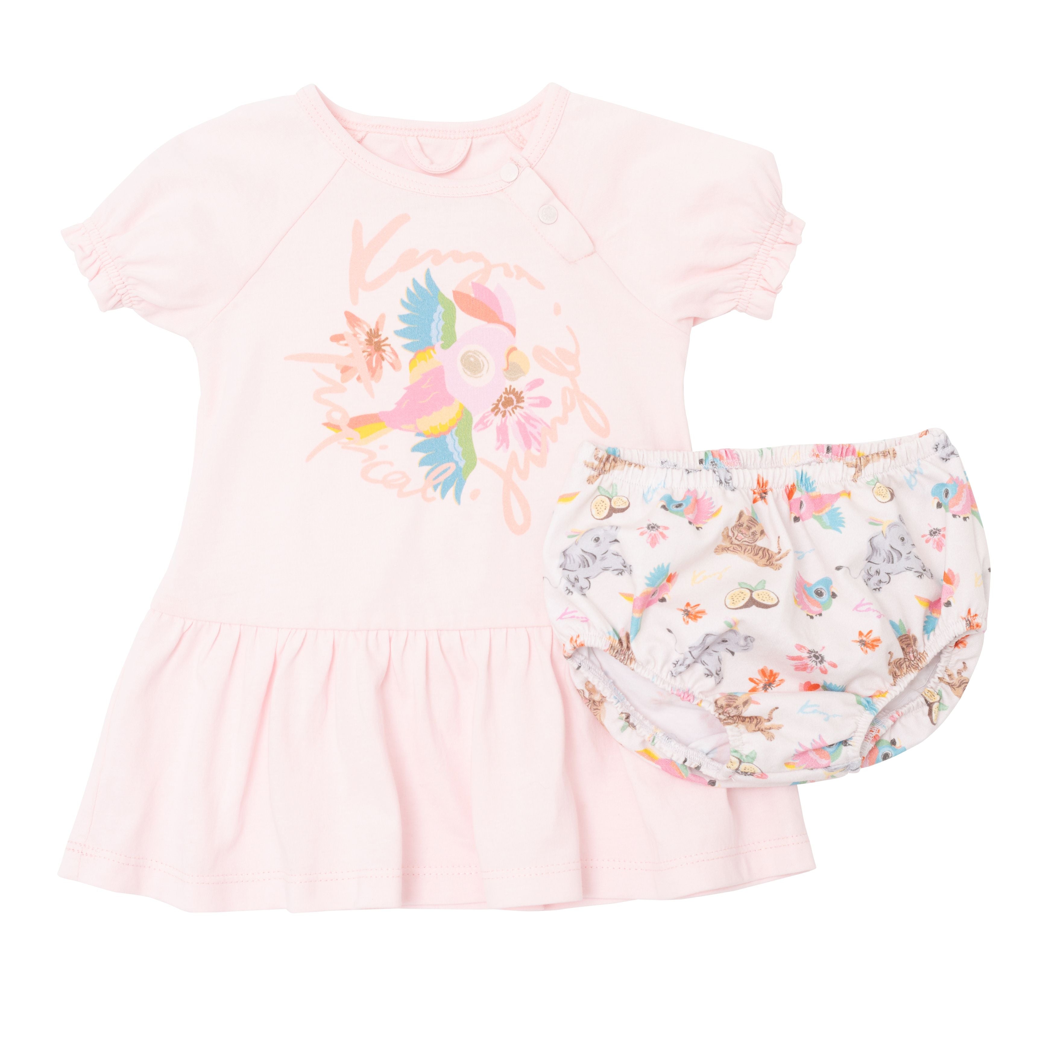 Baby Girls Light Pink Logo Dress Set