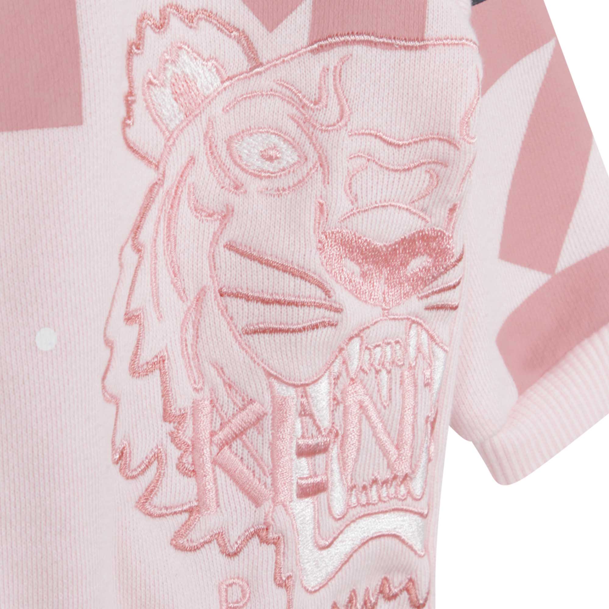 Baby Girls Pink Logo Cotton Set