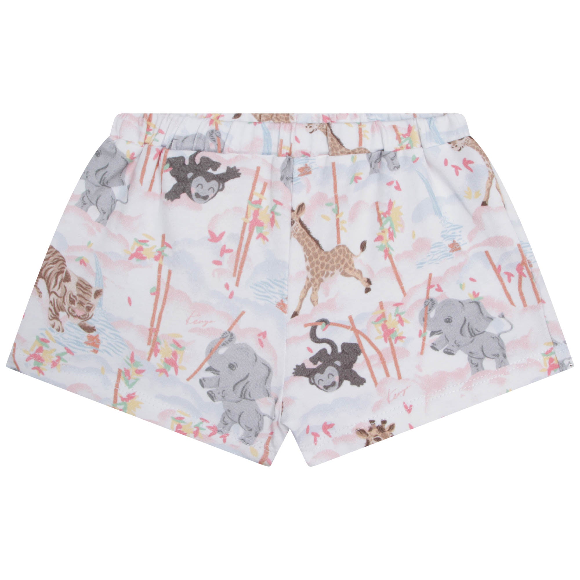 Baby Girls White Printed Cotton Set