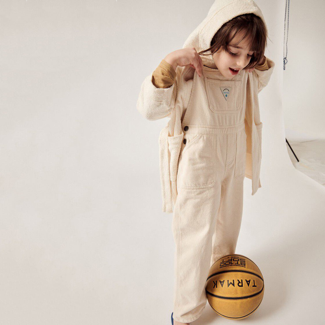 Boys & Girls White Hooded Bathrobe