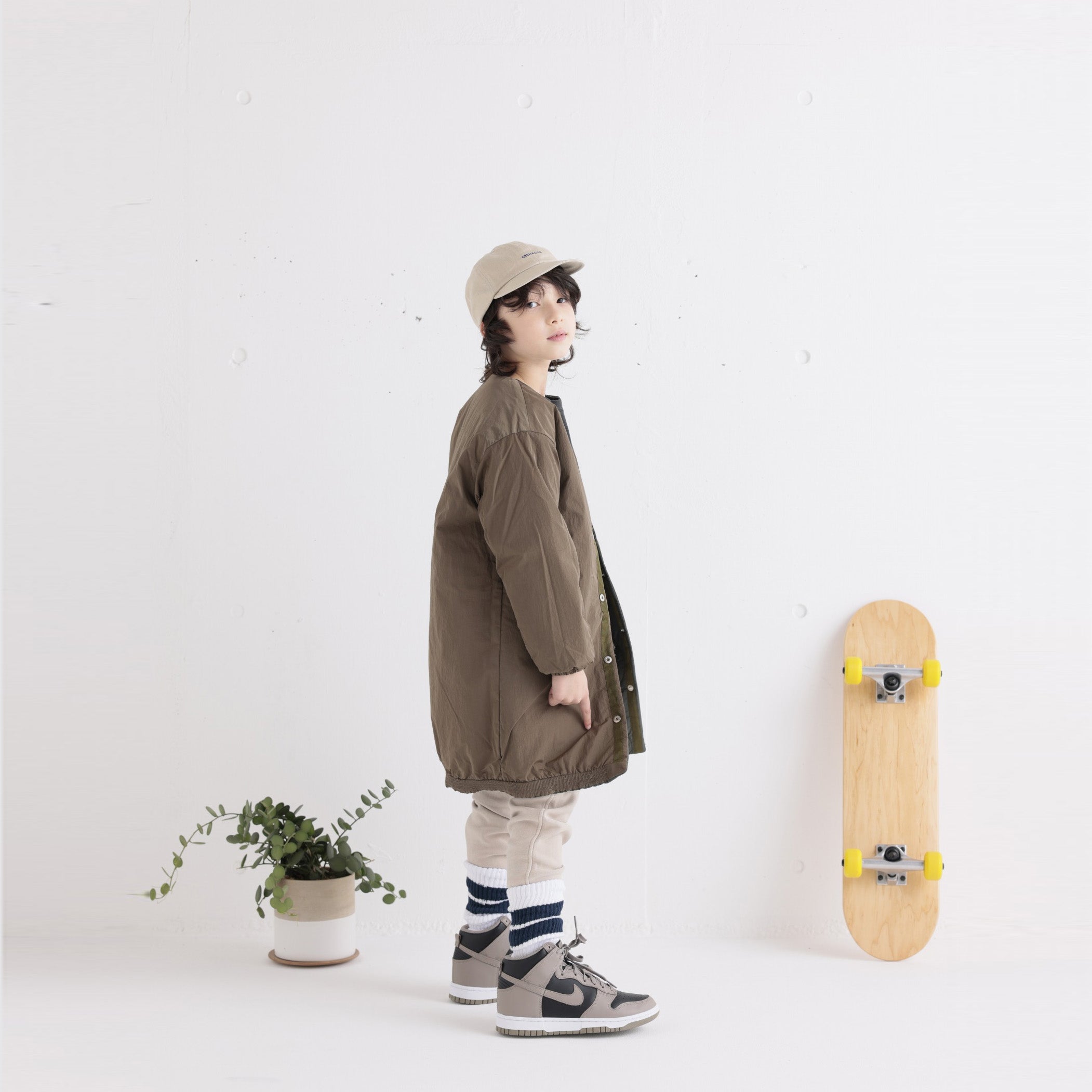 Boys & Girls Beige Cotton Trousers