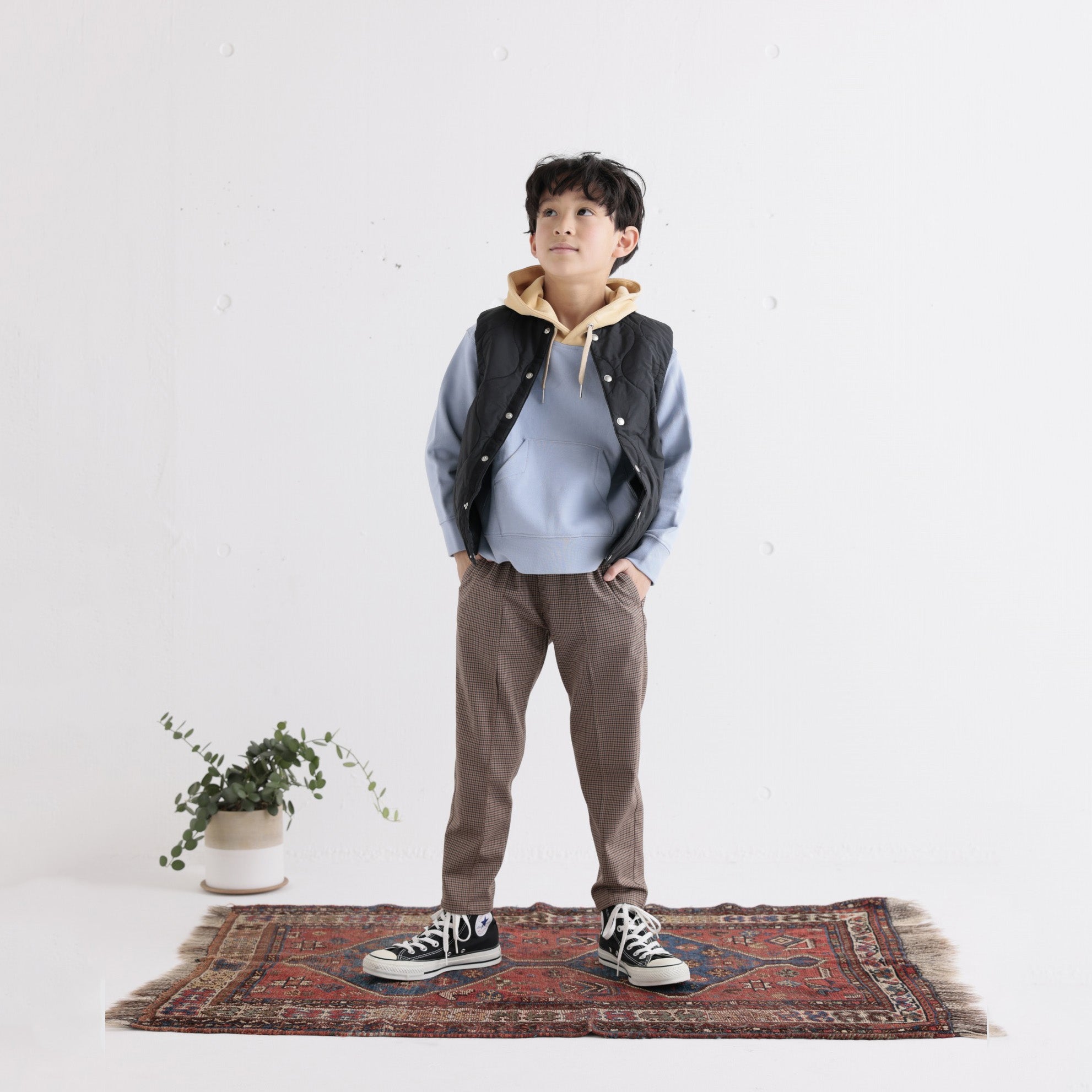 Boys & Girls Light Blue Hooded Sweatshirt