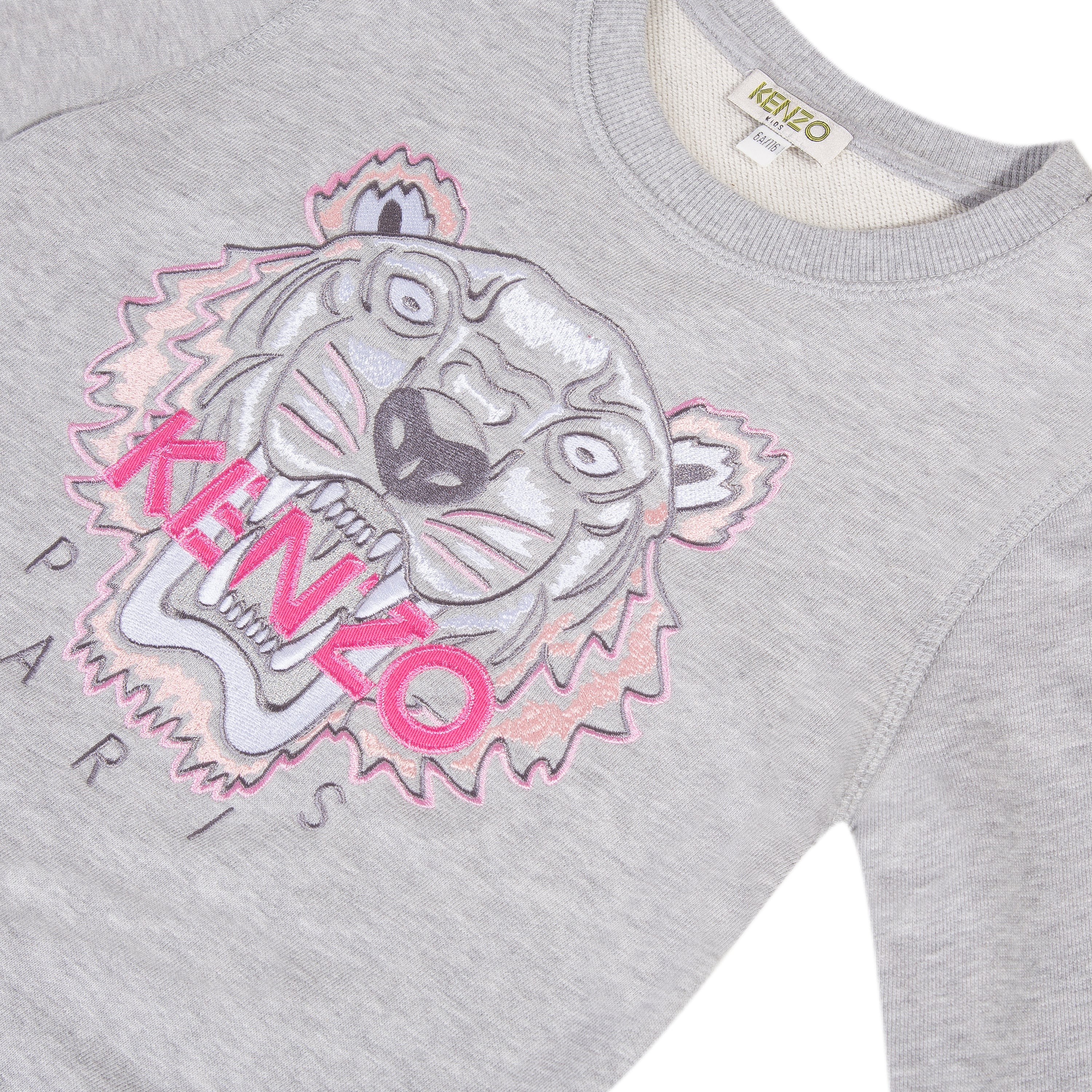 Girls Marl Grey Cotton Sweatshirt
