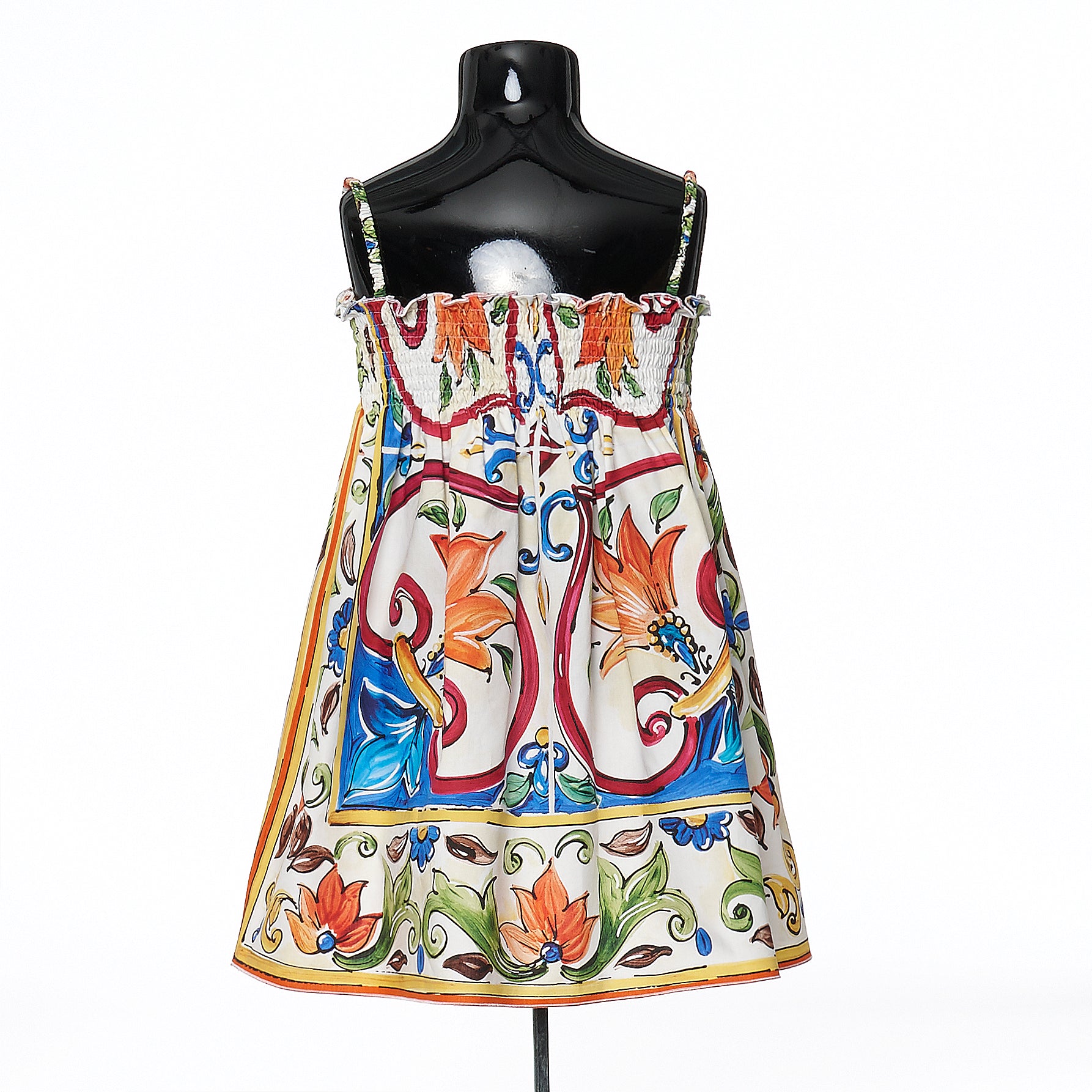 Girls Blue & Green "Maiolica" Dress