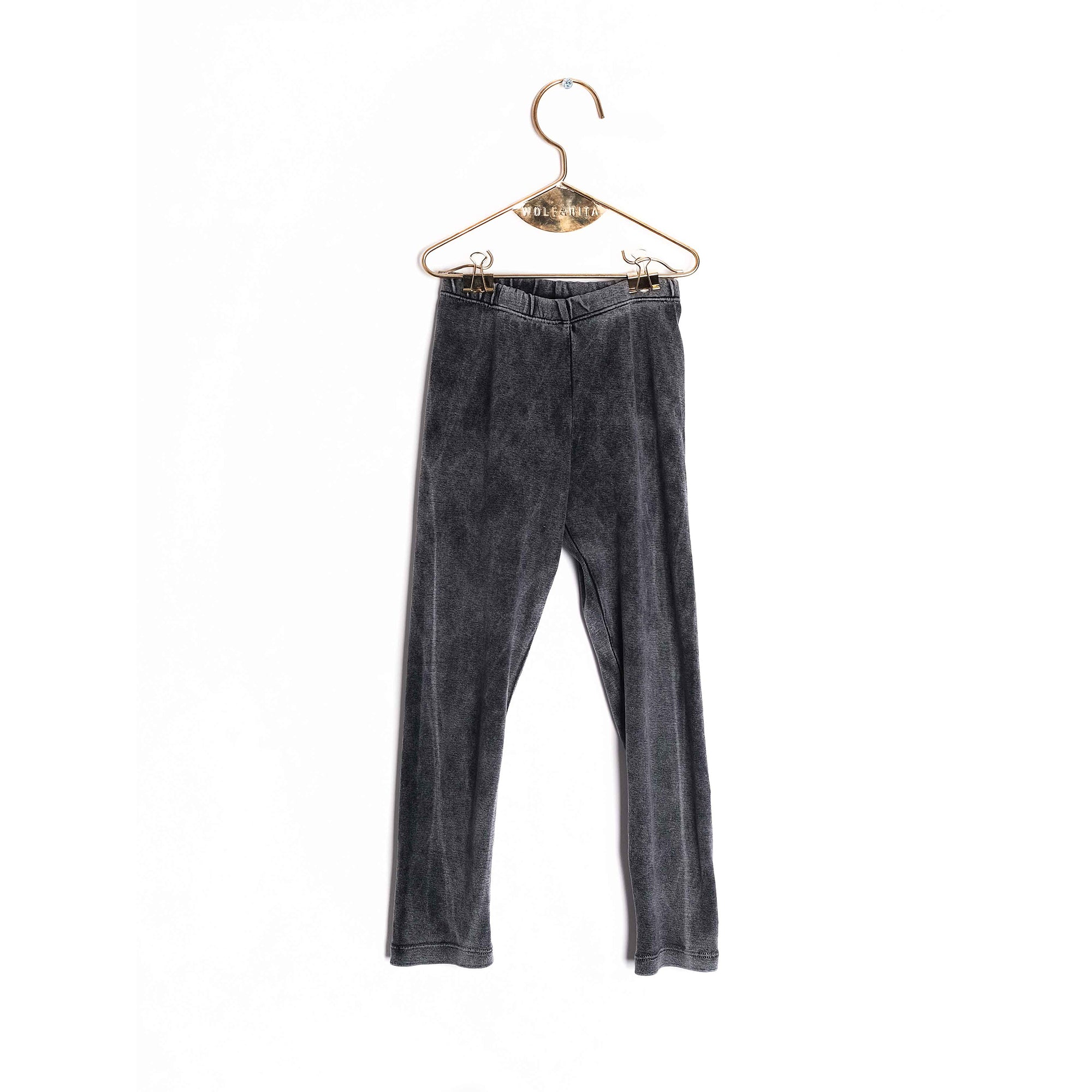 Girls Fade Out Grey Cotton Leggings