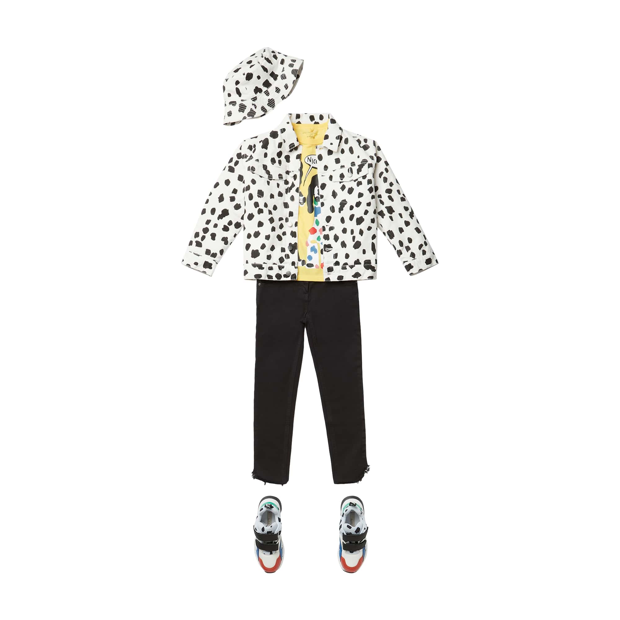 Girls Black Denim Trousers