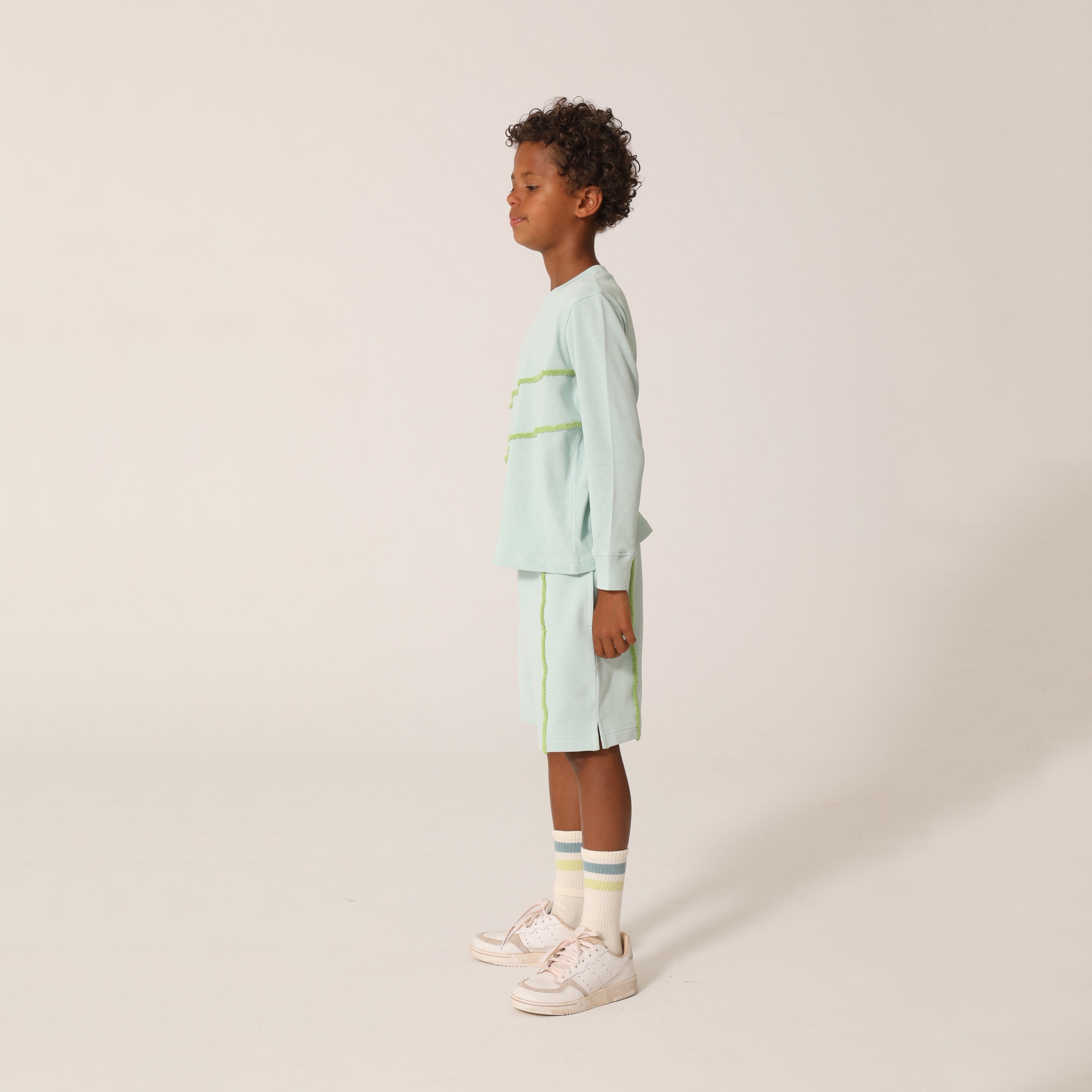 Boys & Girls Mint Cotton Shorts