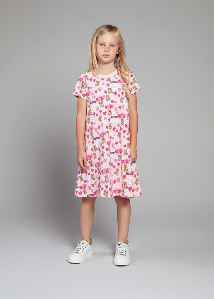 Girls Pink Cotton Dress