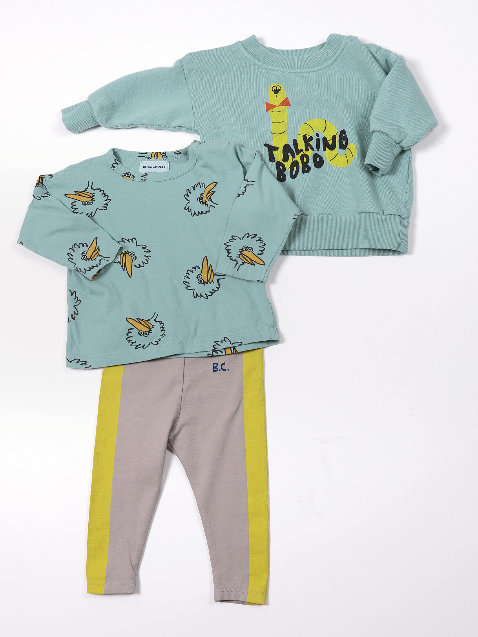 Baby Boys & Girls Grey Cotton Leggings