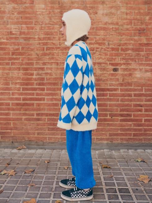 Boys & Girls Blue Check Cardigan