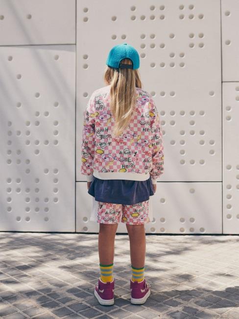 Boys & Girls Pink Printed Shorts