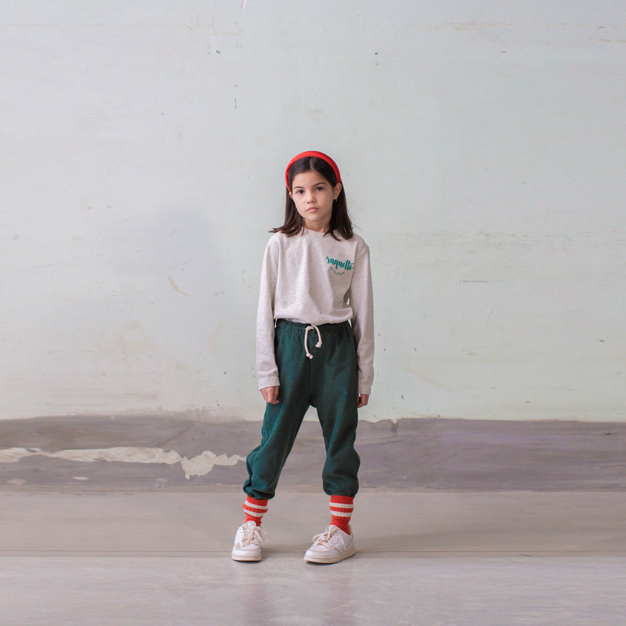 Boys & Girls Grey Logo Cotton T-Shirt