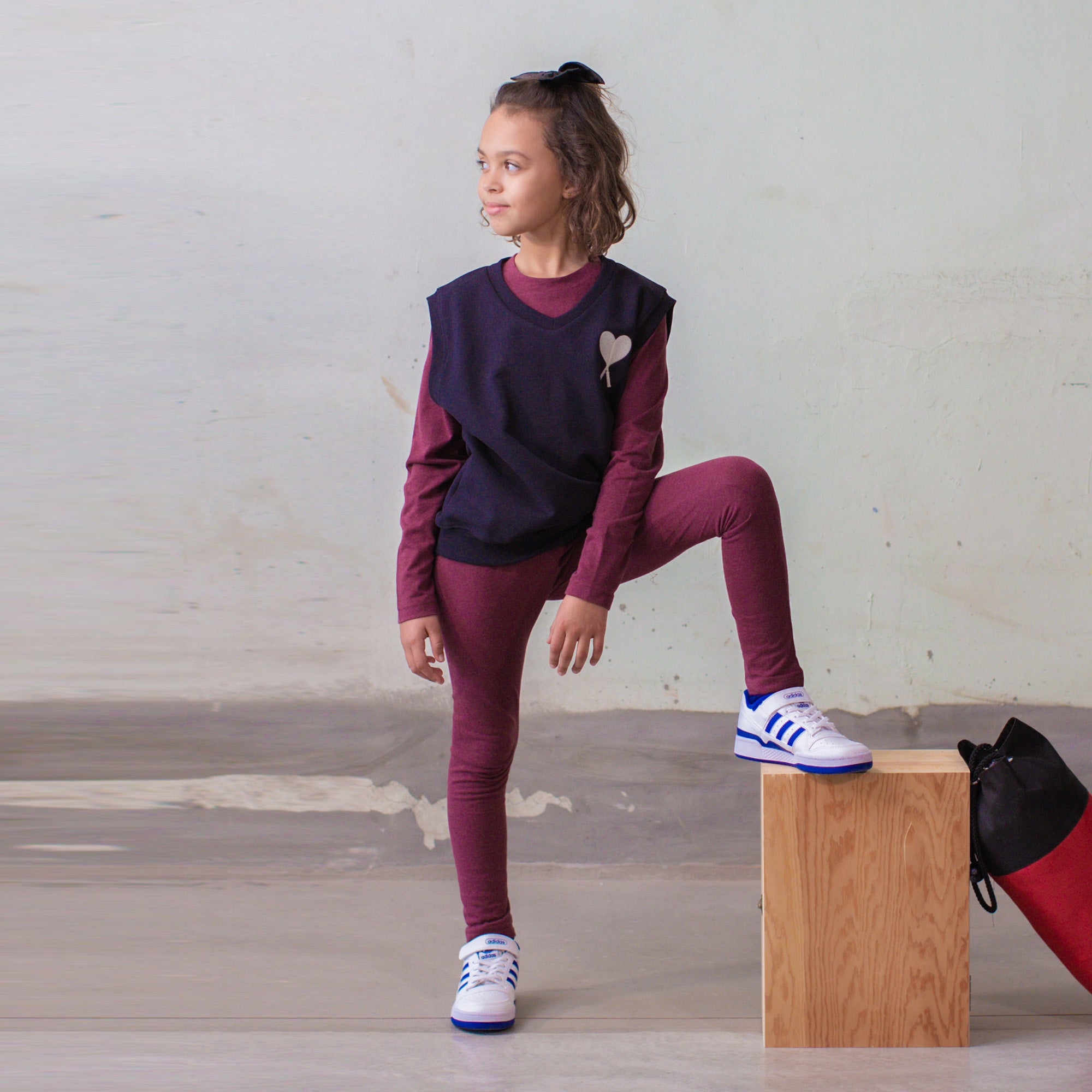 Boys & Girls Navy Cotton Vest