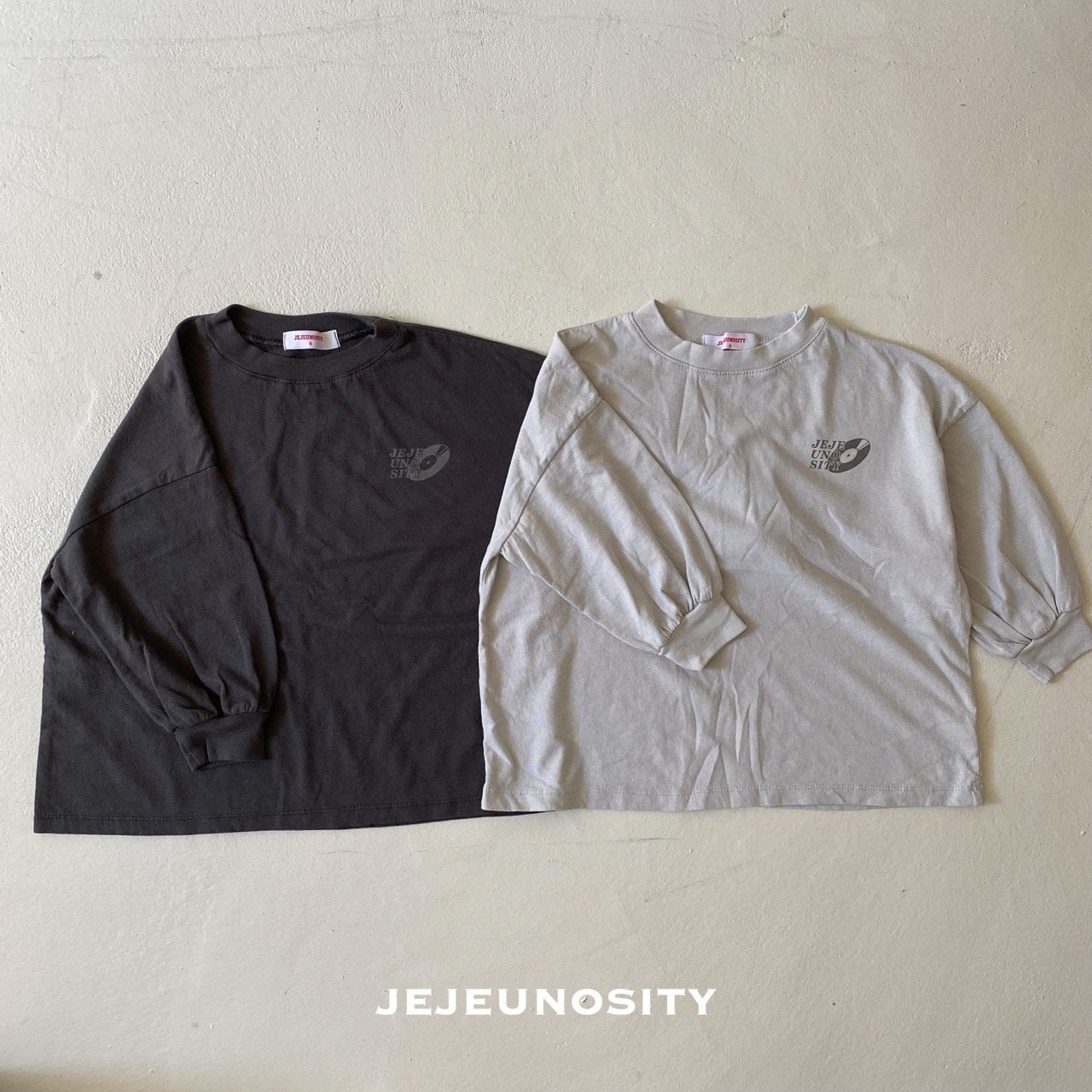 Boys & Girls Grey Cotton T-Shirt