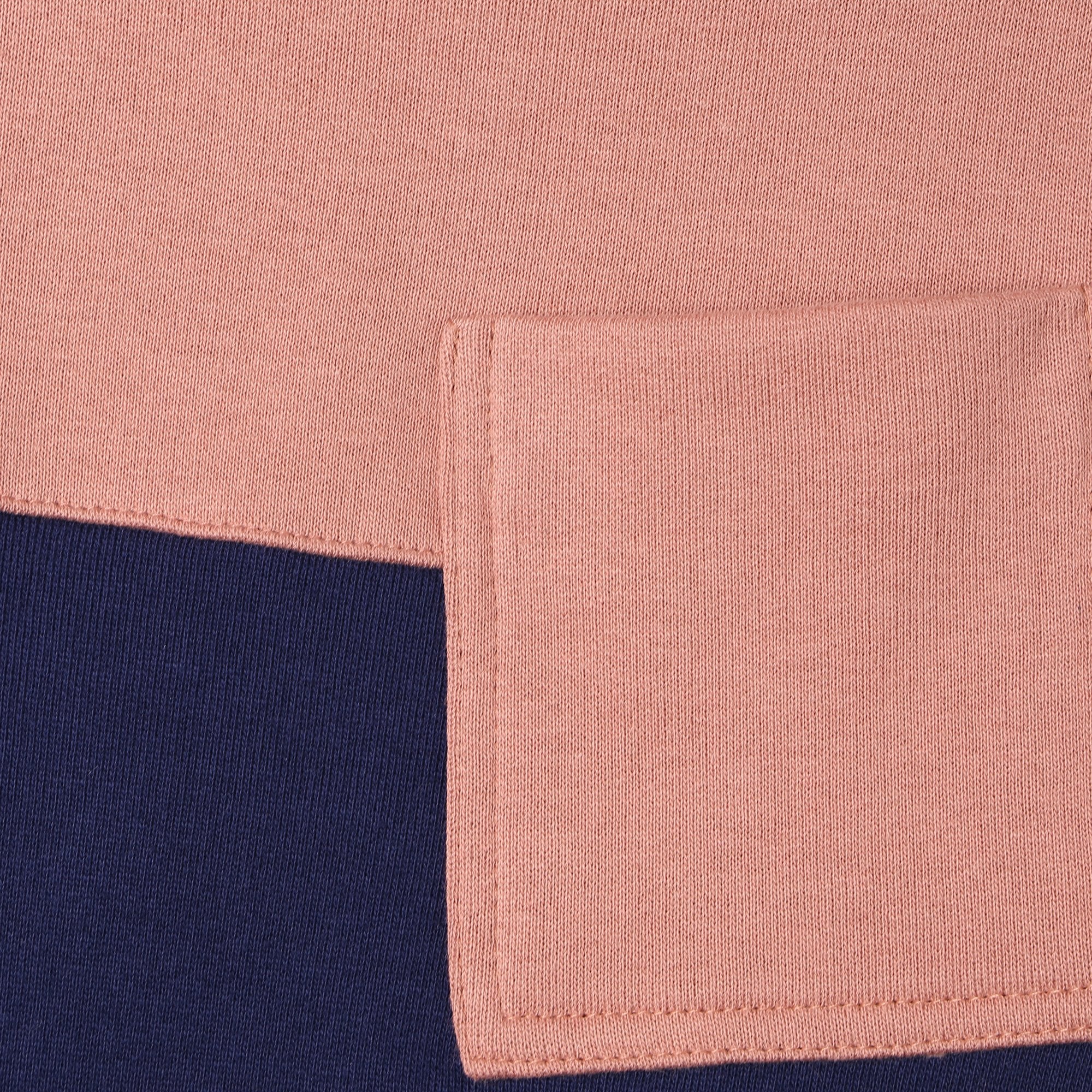 Girls Rose & Blue Cotton Dress