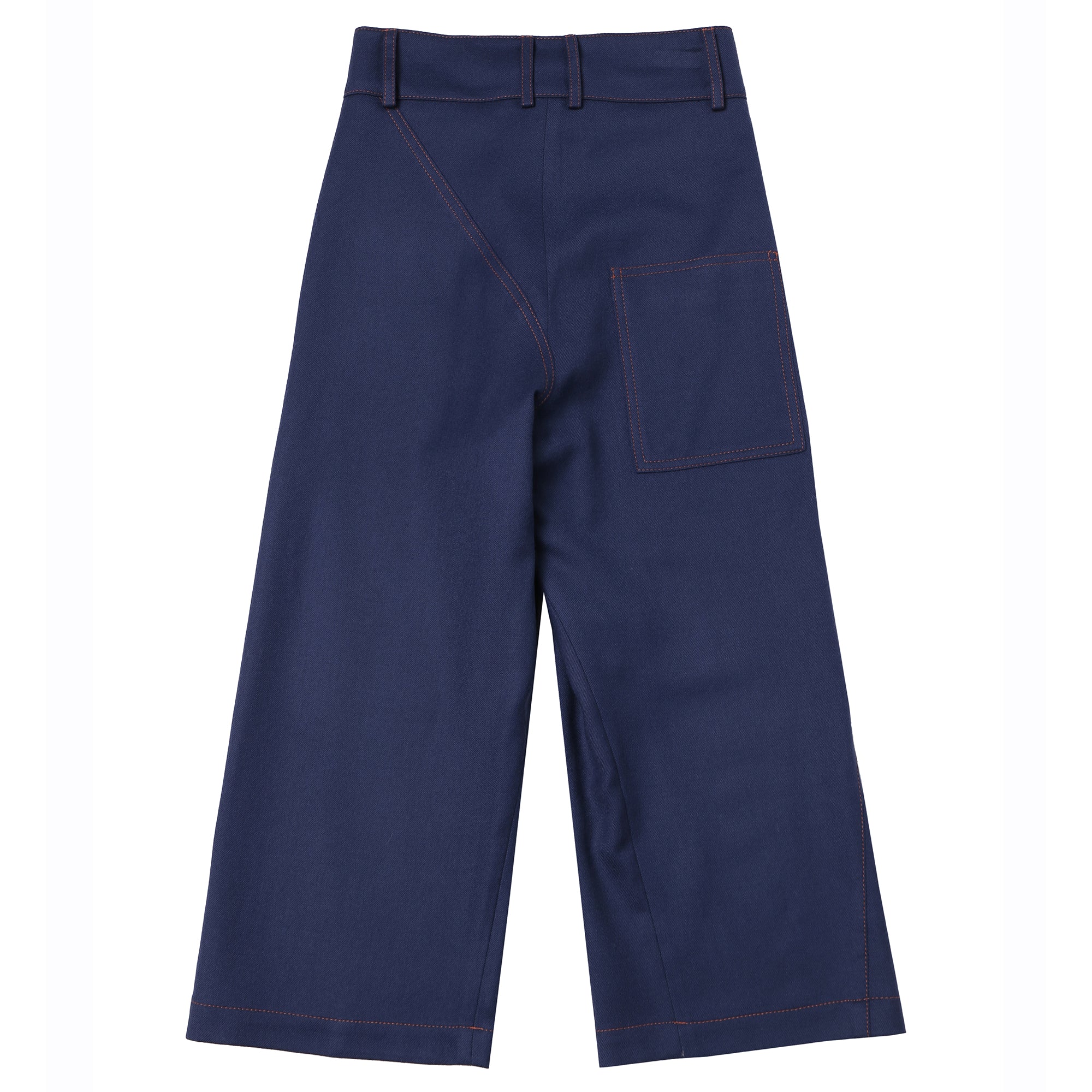 Girls Costal Blue Wool Trousers