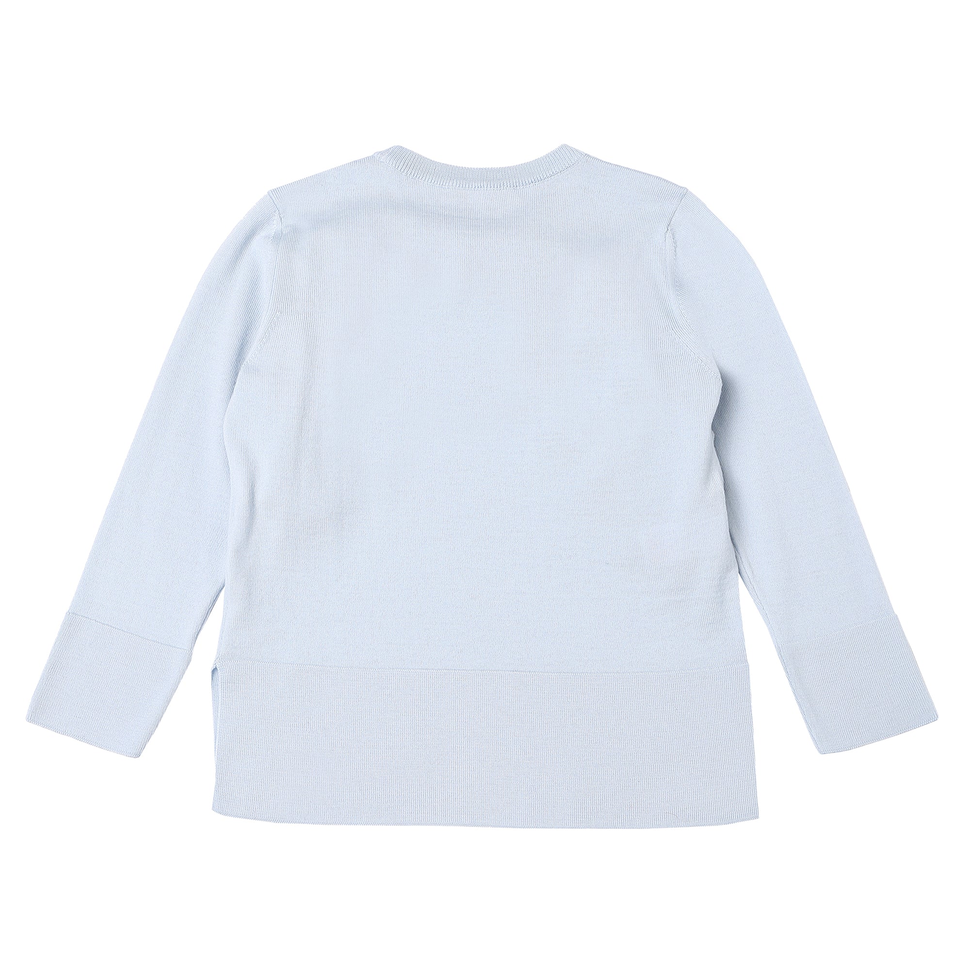 Girls Light Blue Wool Sweater