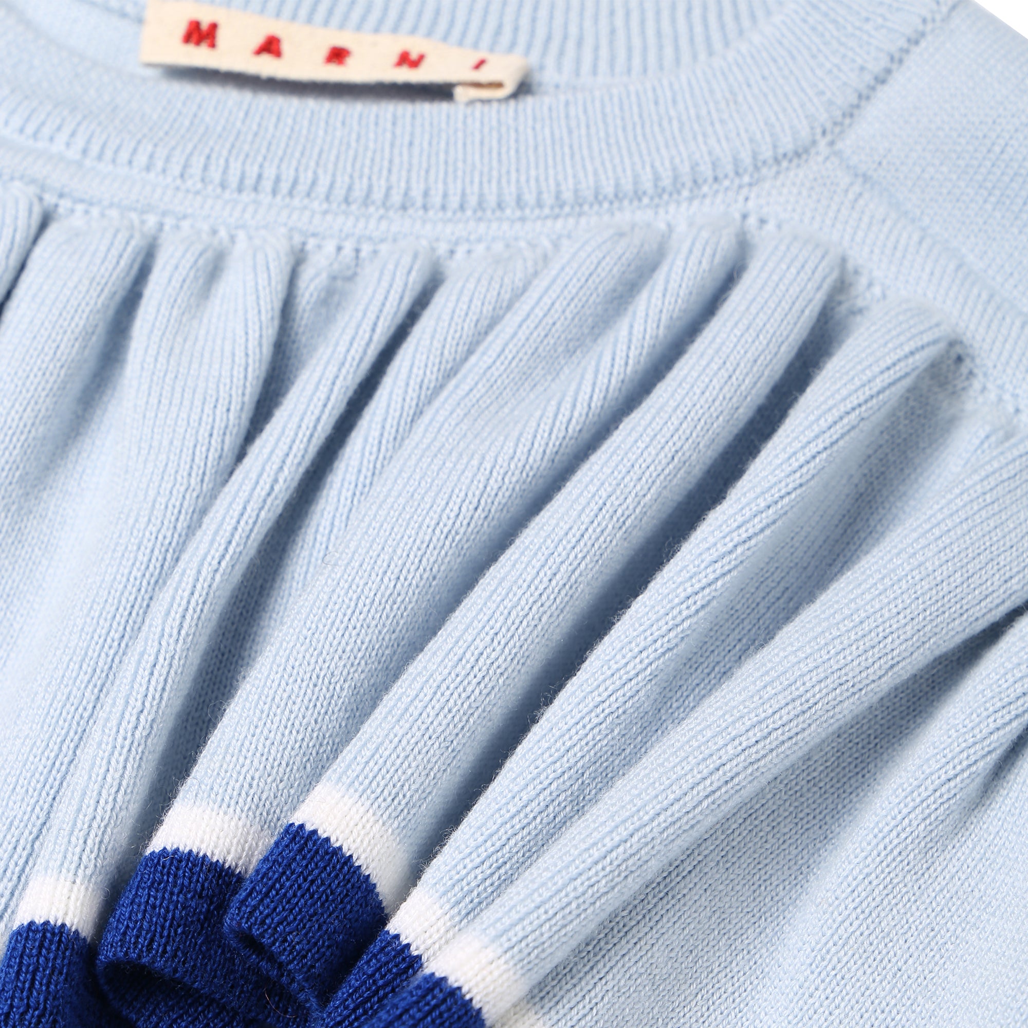 Girls Light Blue Wool Sweater