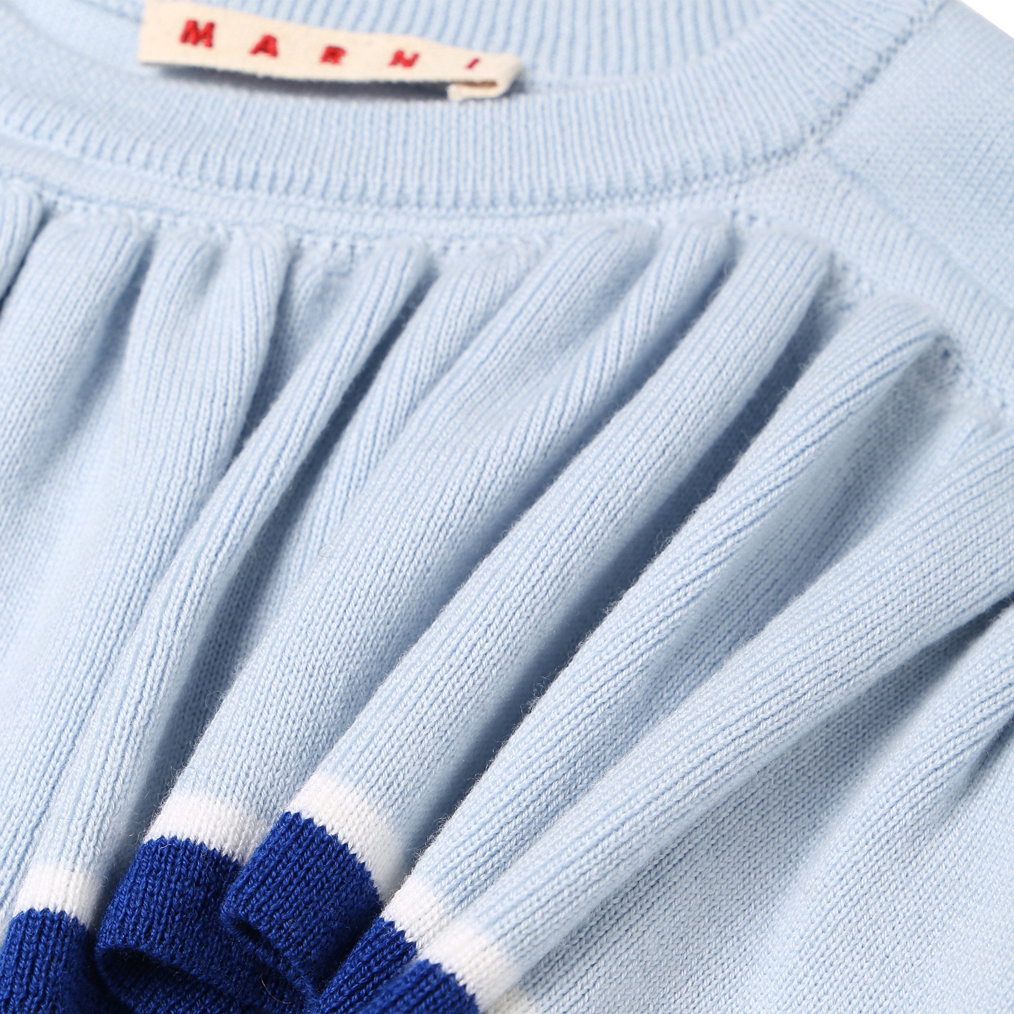 Girls Light Blue Wool Sweater