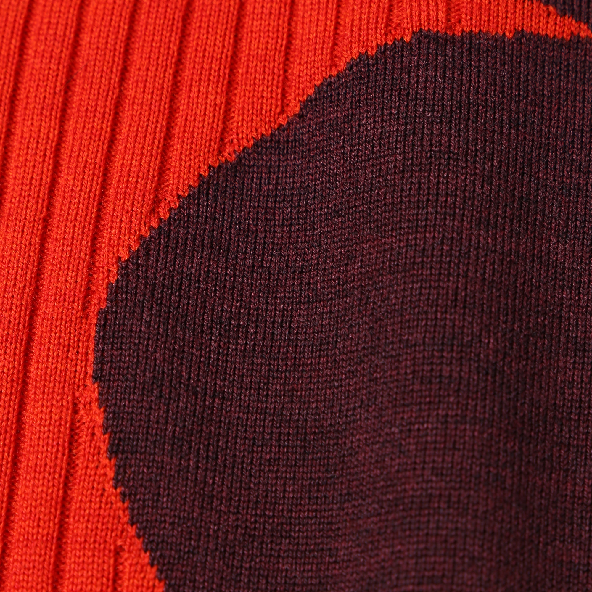Girls Orange Wool Skirt