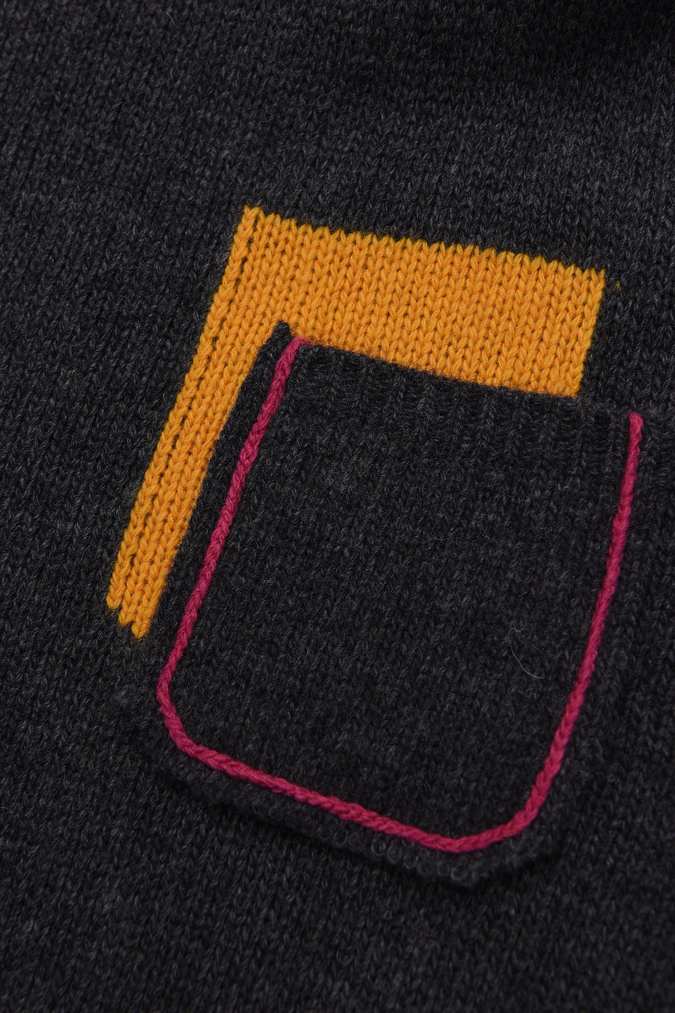 Girls Dark Grey Wool Sweater