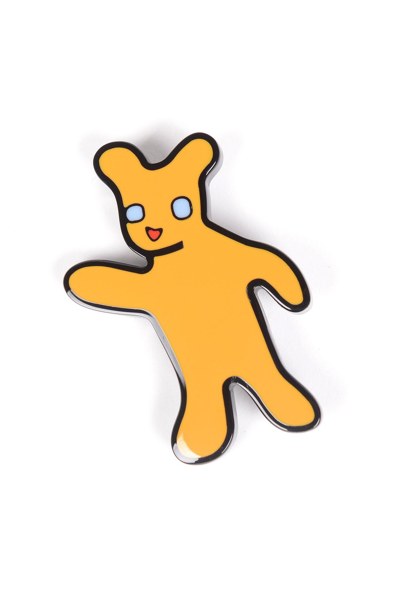 Yellow Brooch With Resin