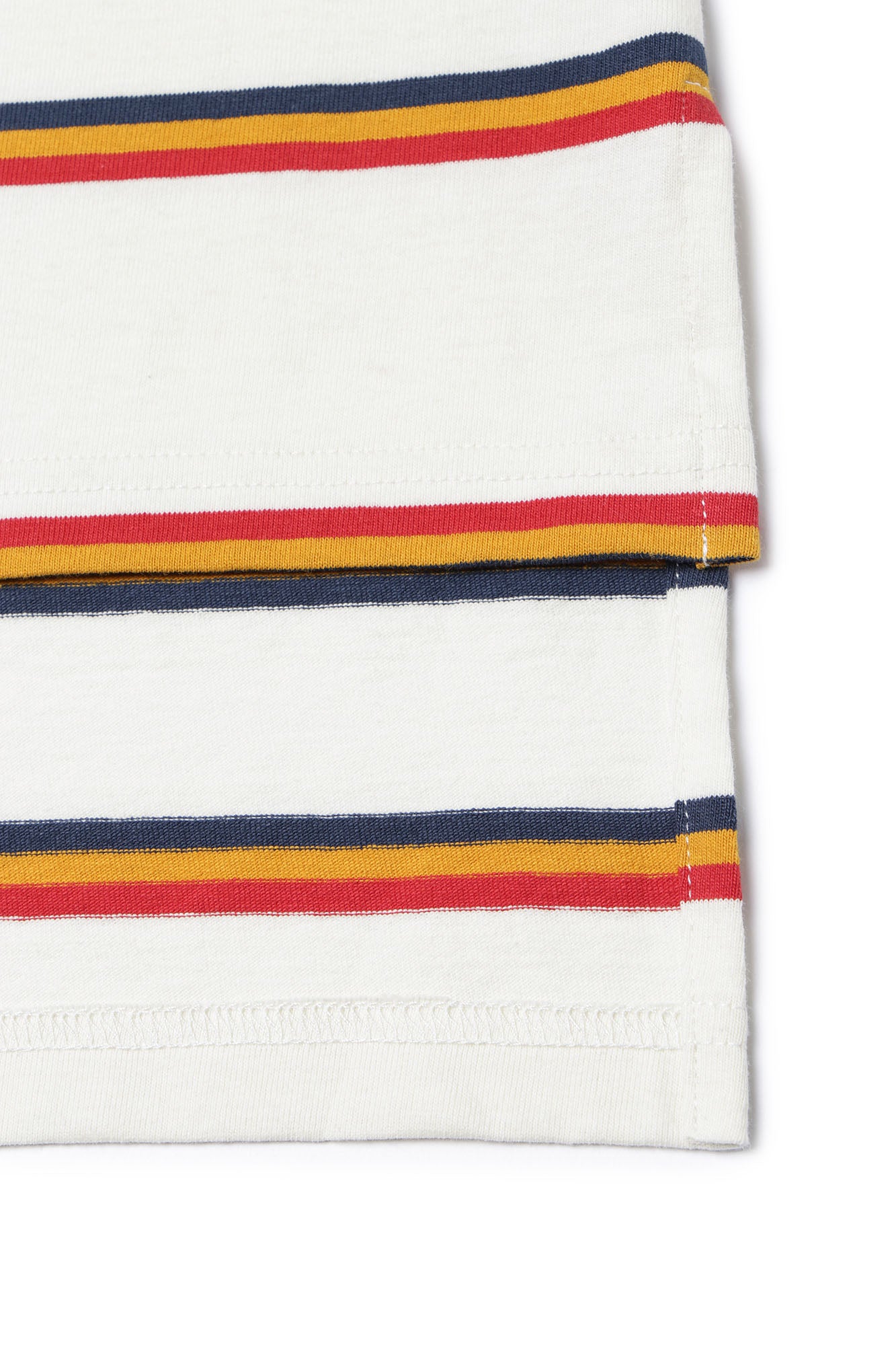Girls White Stripe Cotton Dress